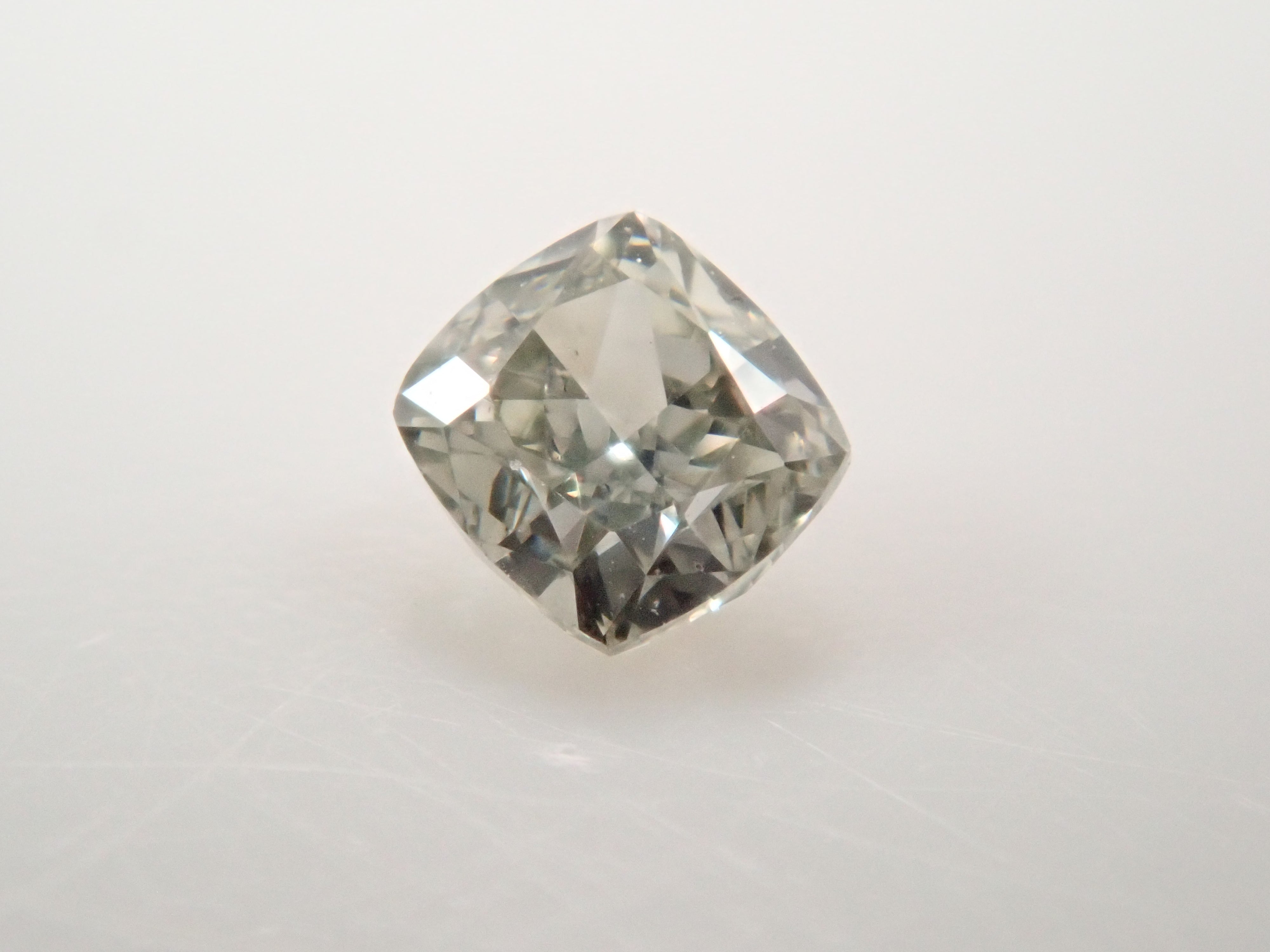 カメレオンダイヤモンド 0.079ctルース(FANCY LIGHT GRAY GREEN, SI-1)