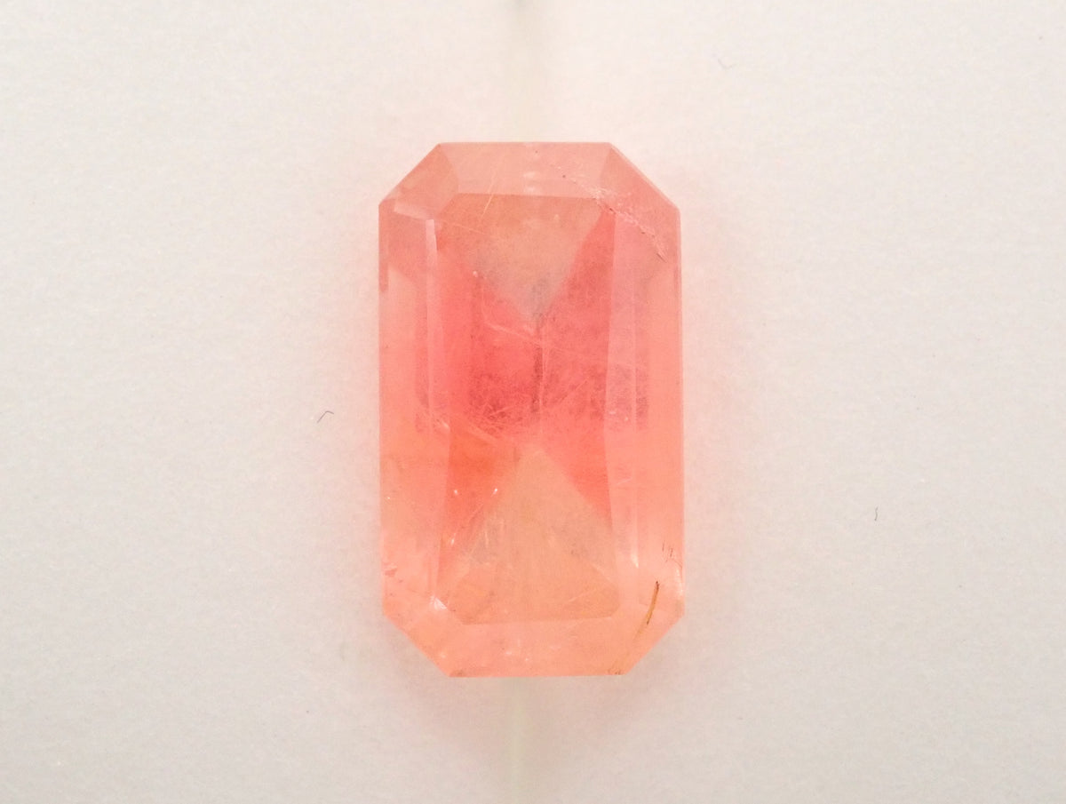 【Lottery Sale ②_202608_12】Brazilian Bi-Color Pink Euclase 3.210ct Loose Stone with Japan-Germany Gemological Report