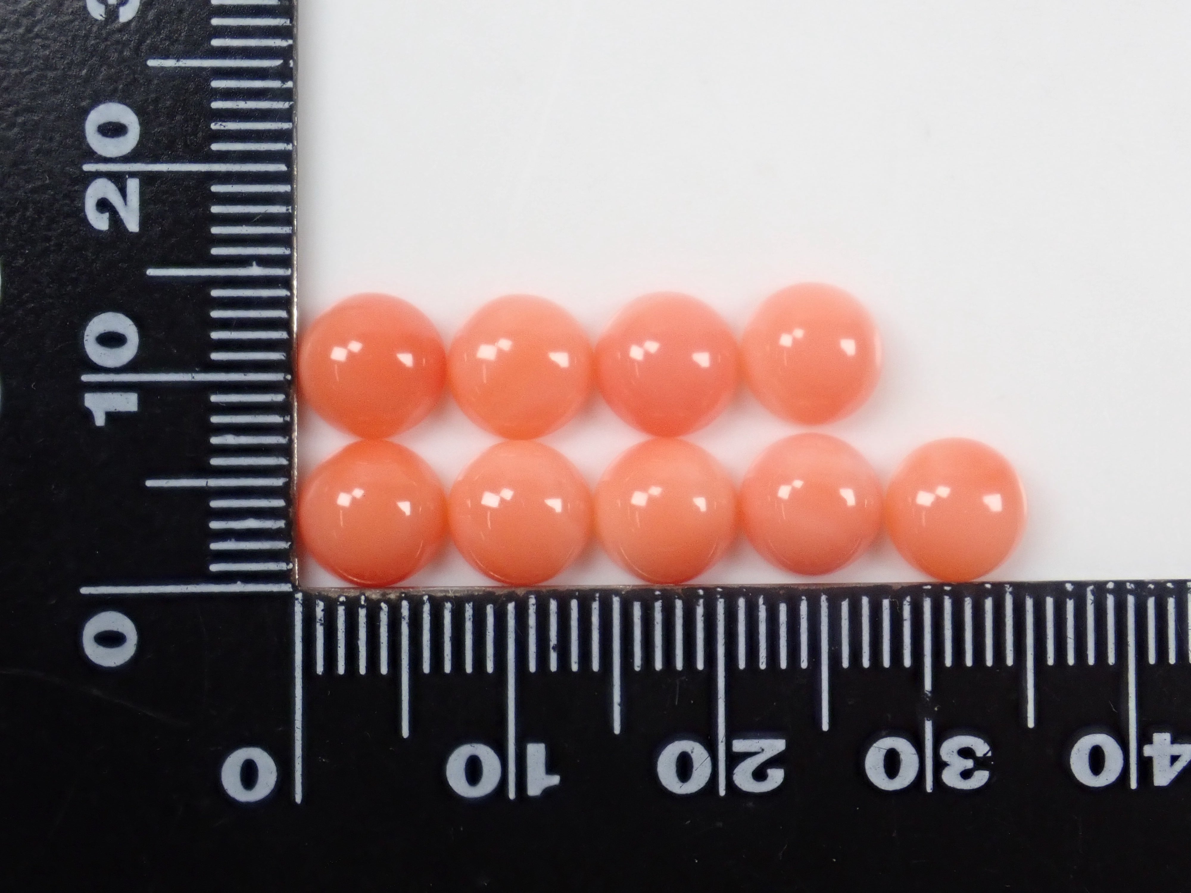 "Limited to 9" Deep sea coral loose stone (March birthstone, coral, 7mm) "Multiple purchase discount available"