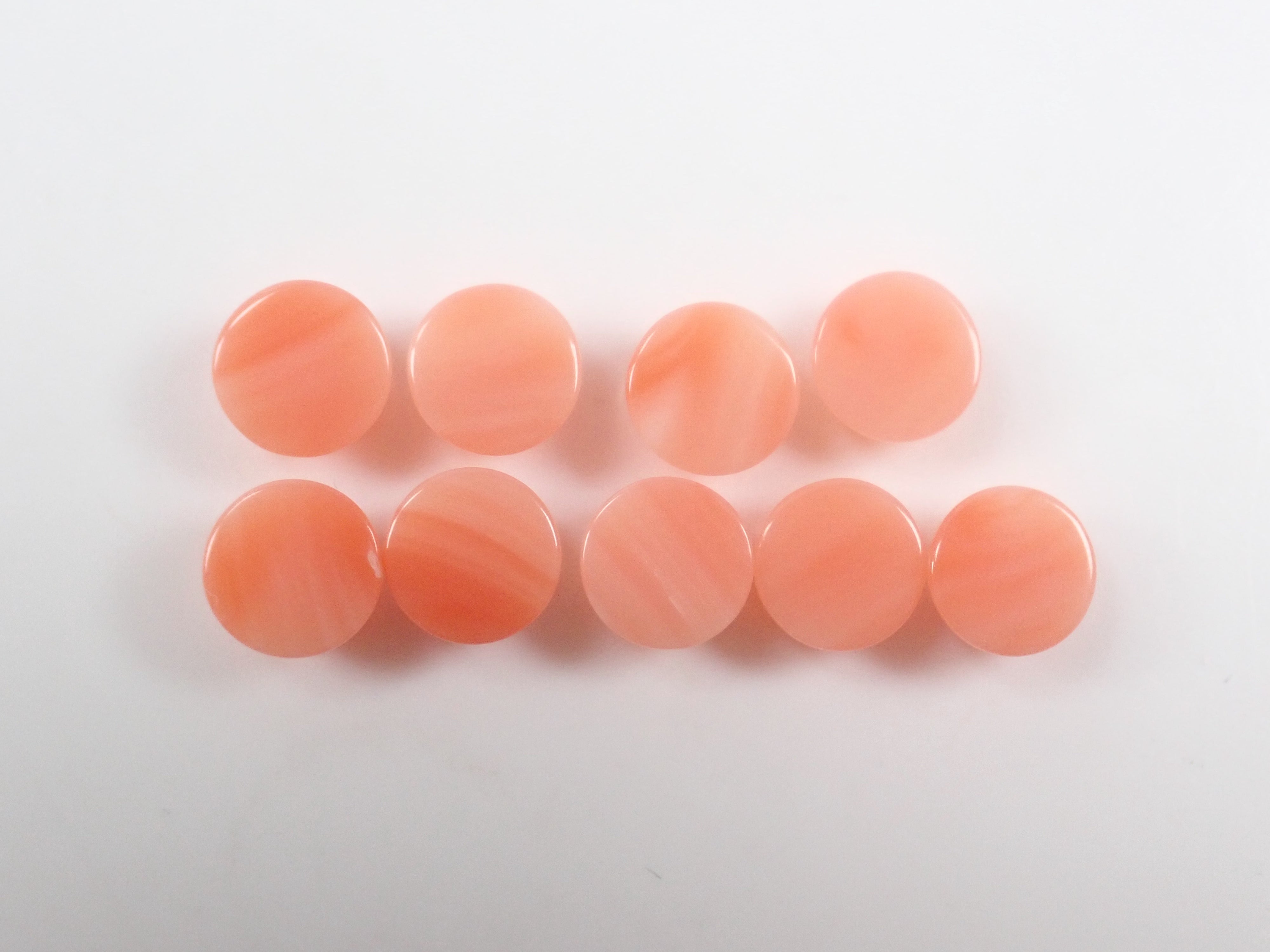 "Limited to 9" Deep sea coral loose stone (March birthstone, coral, 7mm) "Multiple purchase discount available"