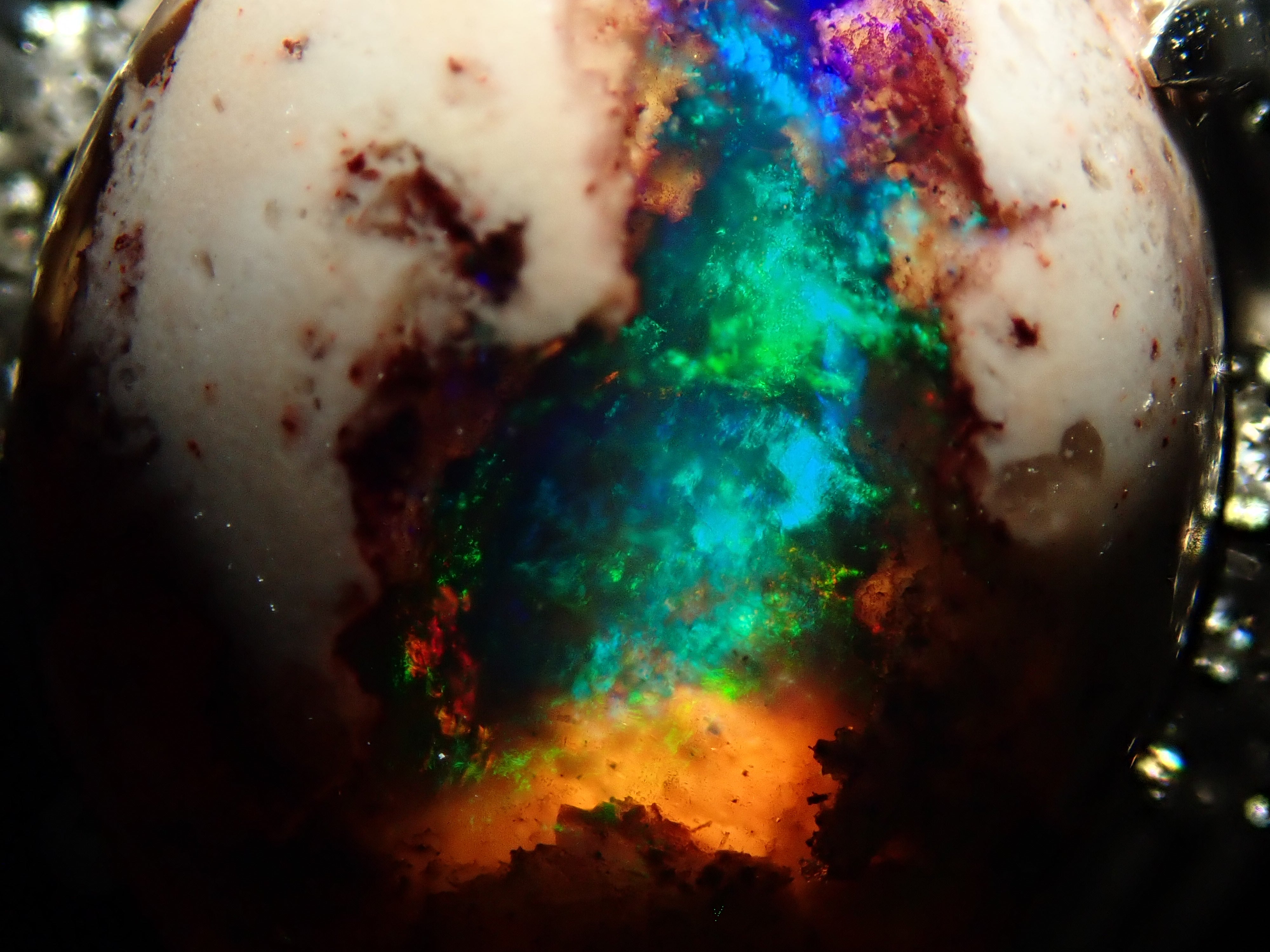 【22602560掲載】【カラフリ】Pt900 カンテラオパール 7.809ctct リング