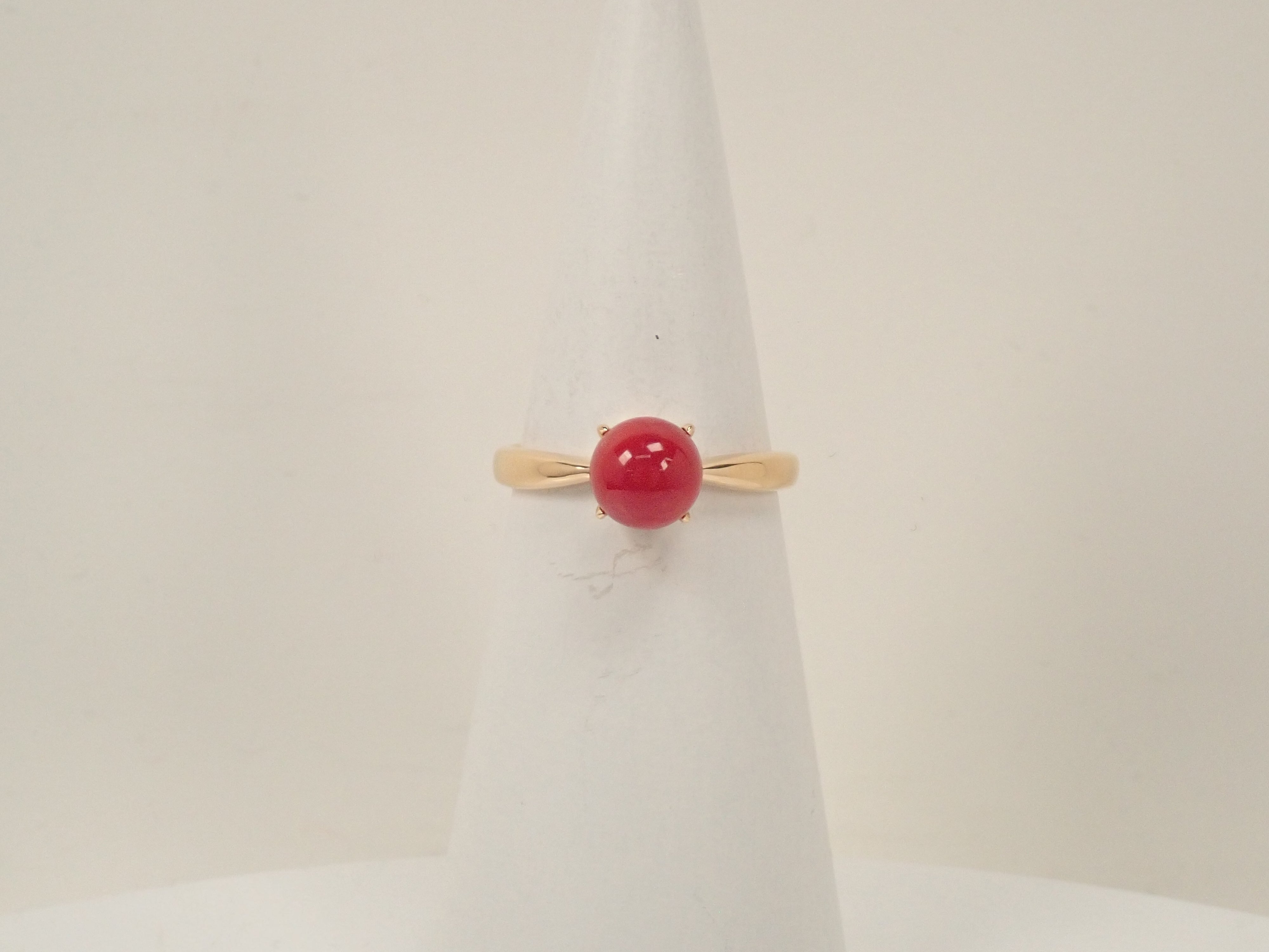 【22602558掲載】【カラフリ】K18 血赤珊瑚 ペンダントトップ（ネックレストップ）