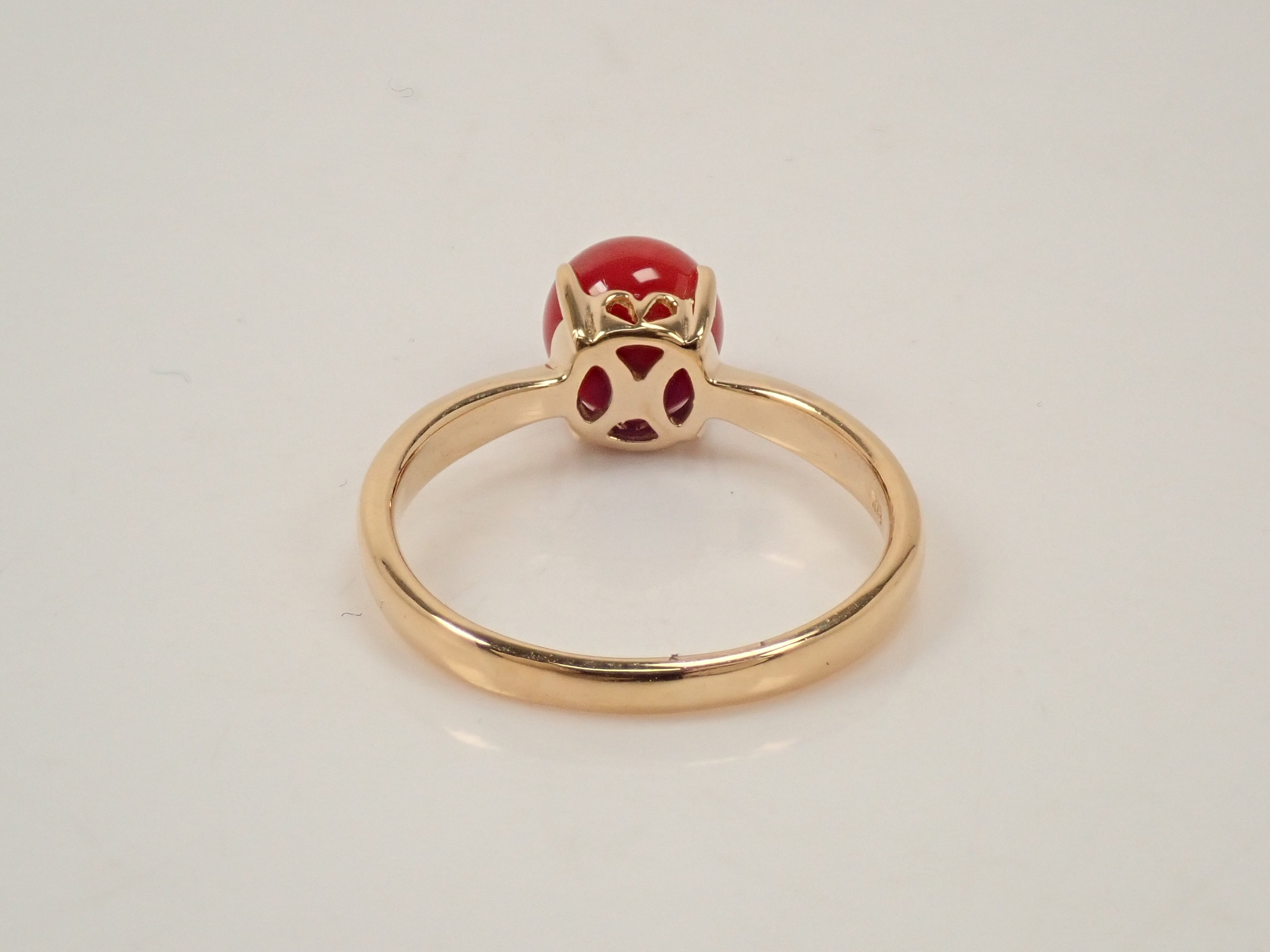 【22602558掲載】【カラフリ】K18 血赤珊瑚 ペンダントトップ（ネックレストップ）