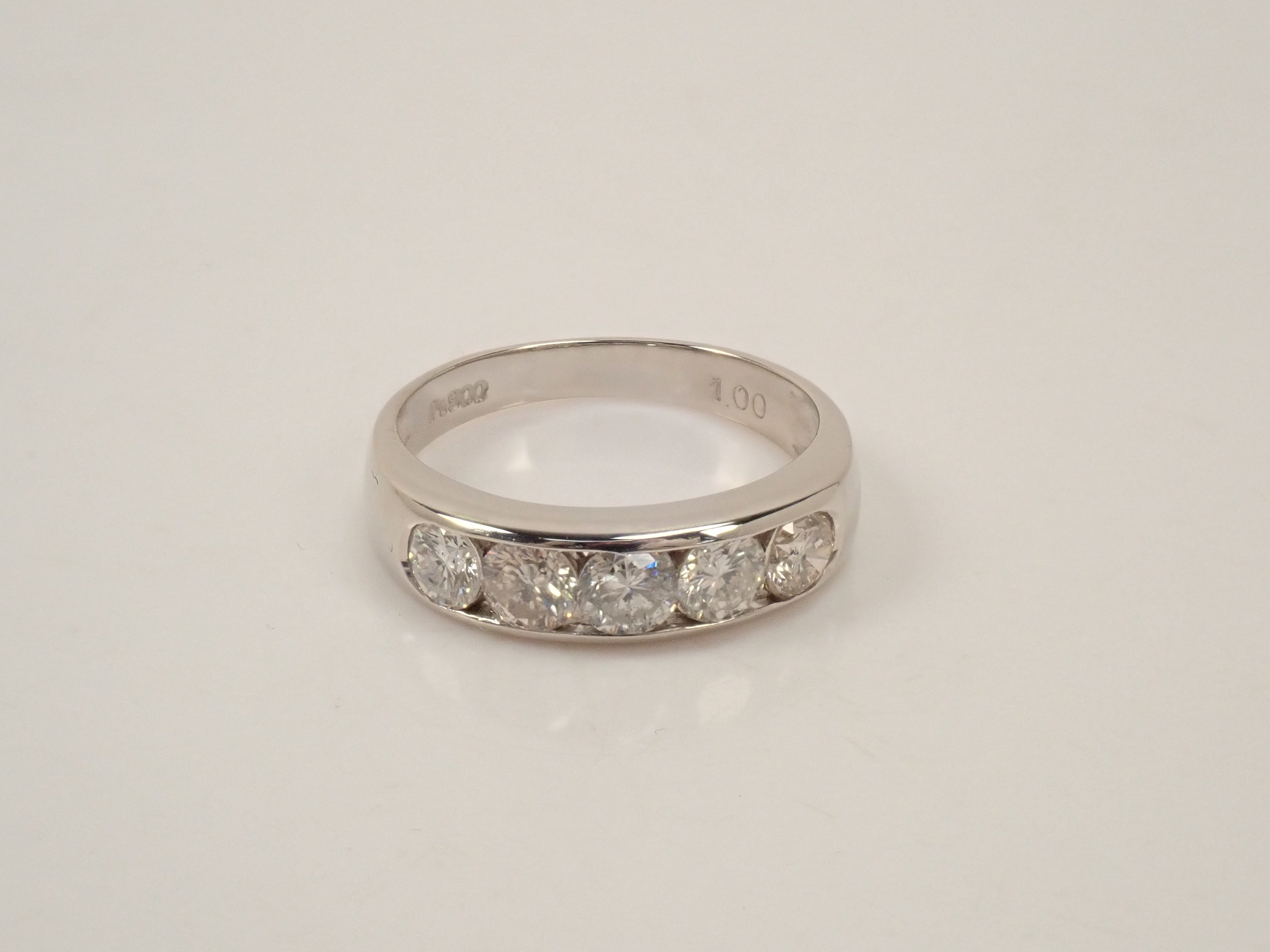 Pt900 Diamond 1.00ct Ring