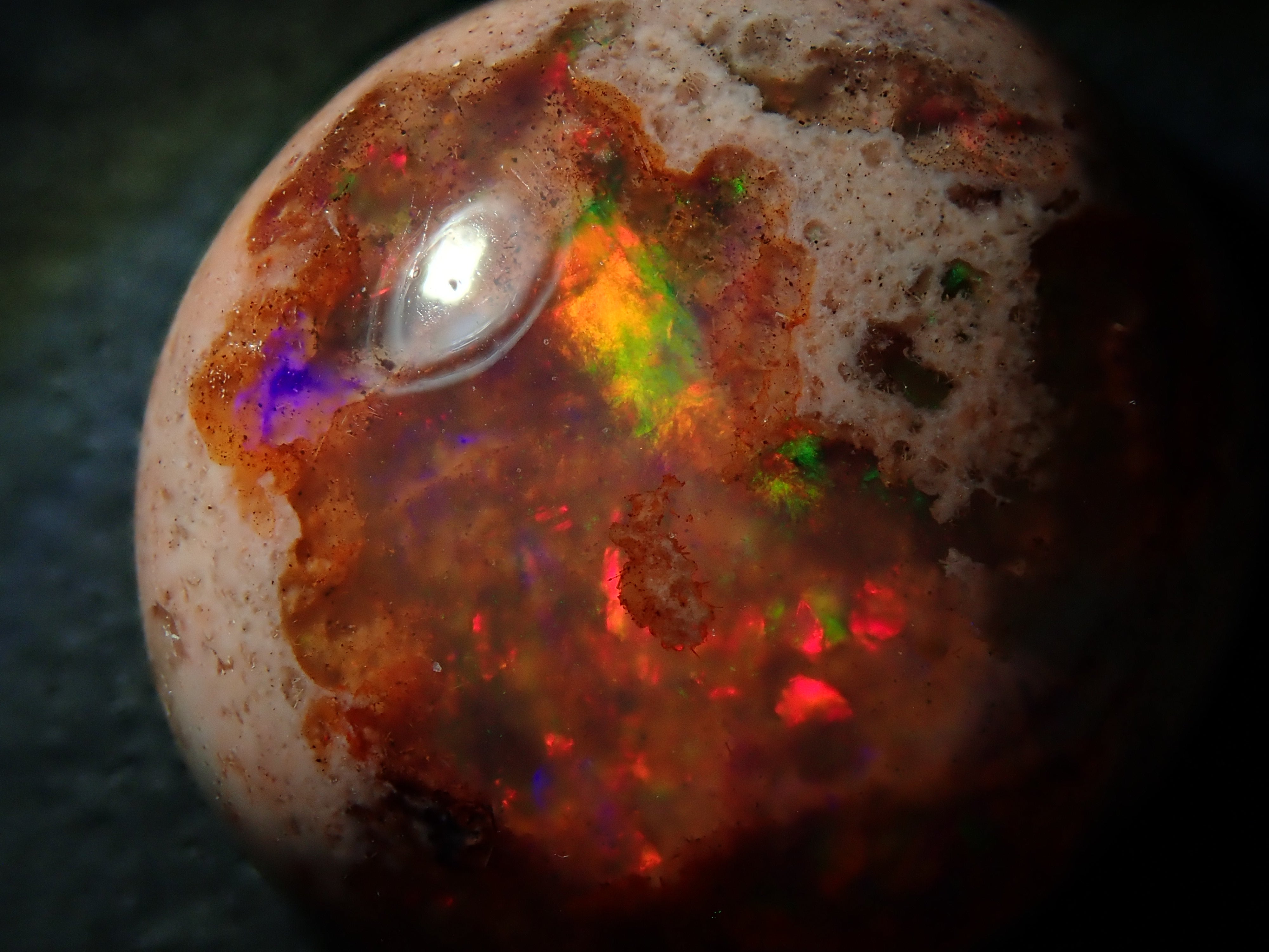 【12562809掲載】メキシコ産カンテラオパール 7.619ctルース