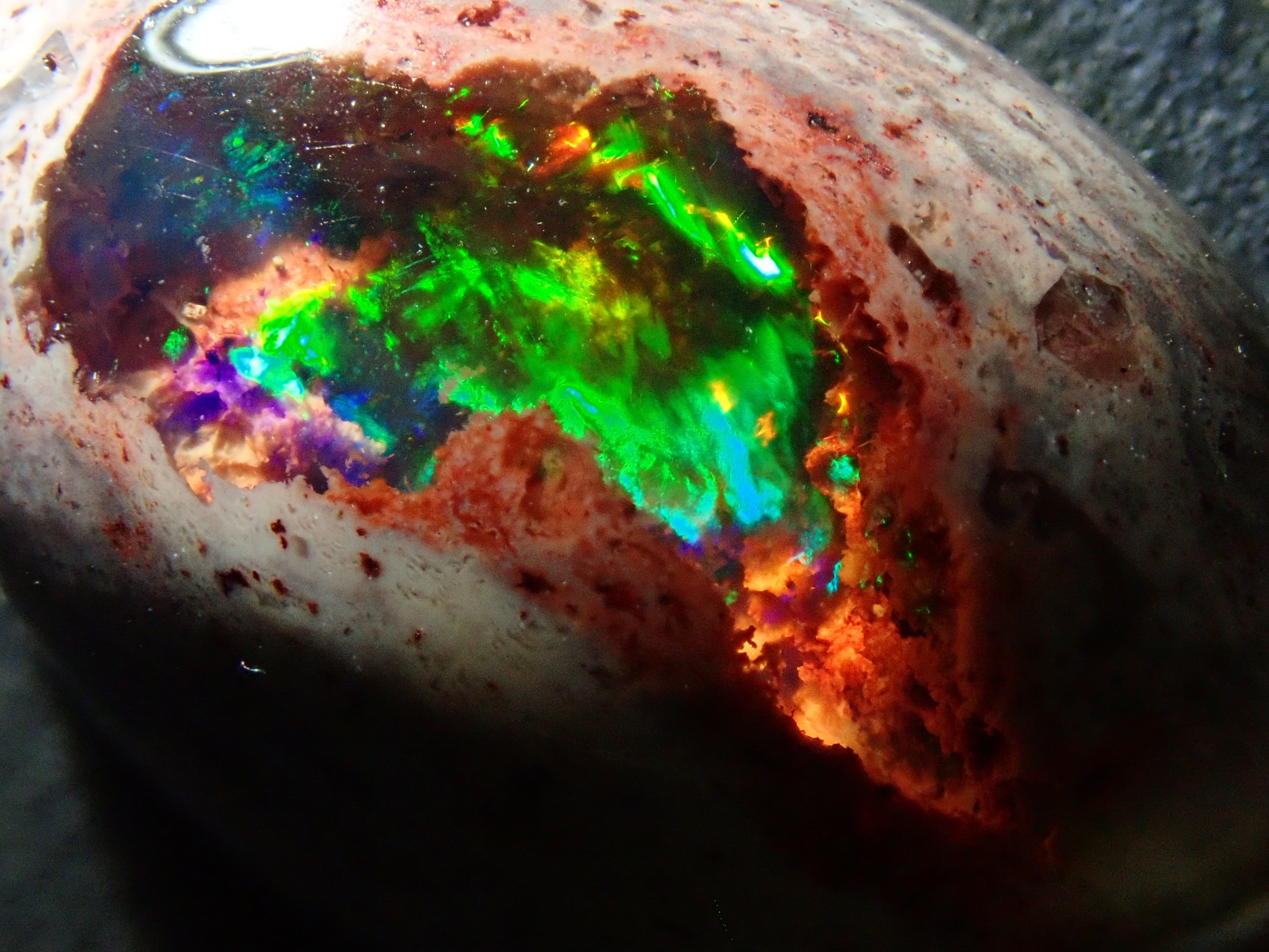 【12562811掲載】メキシコ産カンテラオパール 10.379ctルース