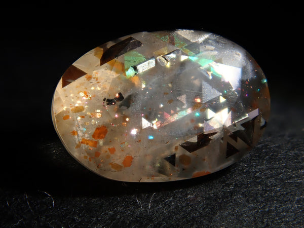 オーストラリア　レインボーラティスサンストーン　ポリッシュ　鉱物標本　検　原石 オーストラリア レインボーラティスサンストーン ポリッシュ