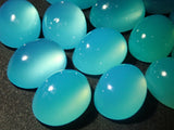 Limited to 14 stones: Sea blue chalcedony 1 loose stone (blue) Multiple purchase discounts available
