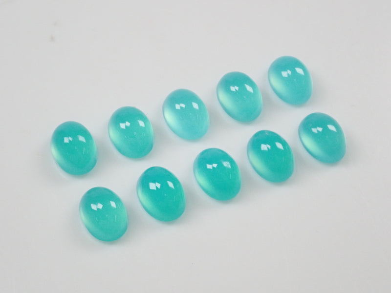 [On sale from 10pm on 4/20] {Limited to 10 stones} Sea blue chalcedony 1 loose stone (green) {Multiple purchase discounts available}