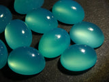 Limited to 10 stones: Sea blue chalcedony 1 loose stone (green) Multiple purchase discounts available