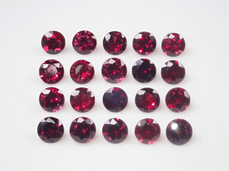 Limited to 20 stones: American Anthill Garnet (Chrome Pyrope Garnet, Round Cut 4.0mm) 1 loose stone (Multiple purchase discounts available)