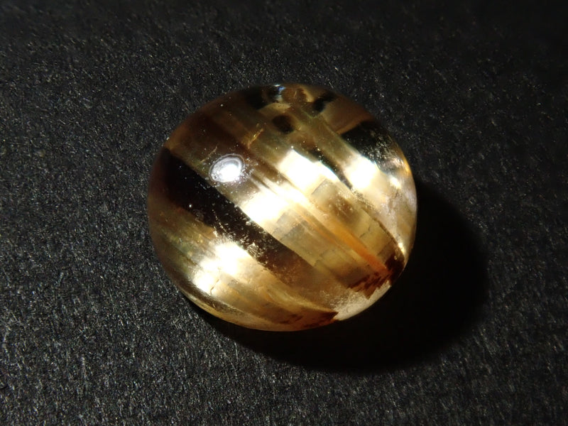 Brazilian rutilated quartz (rutile/rutile-rated quartz) 1 loose stone (6.0-6.5mm, for beginners) {Multiple purchase discounts available}