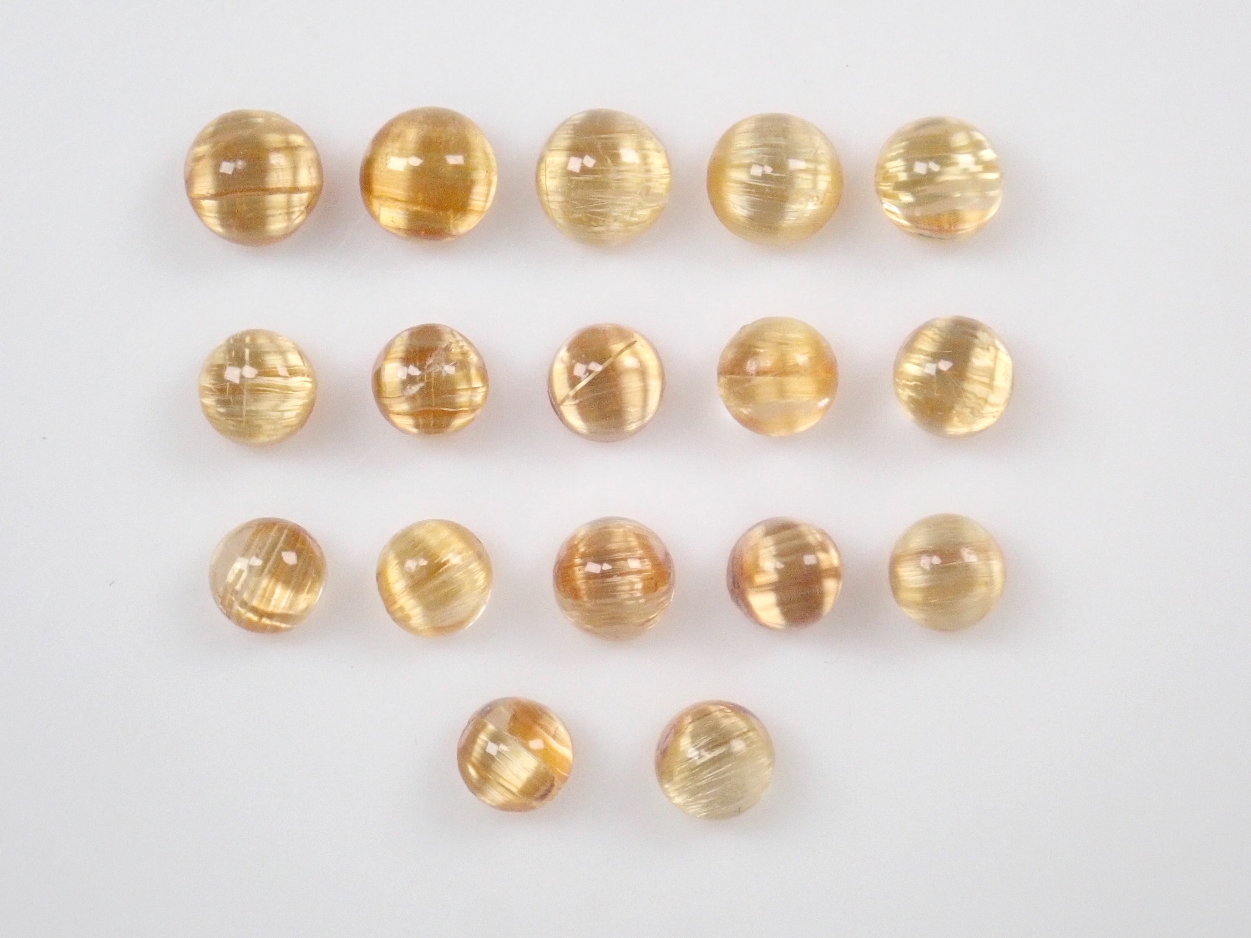 Brazilian rutilated quartz (rutile/rutilated quartz (rutilated quartz)) 1 loose stone (3.0-3.5mm, for beginners) {Multiple purchase discounts available}