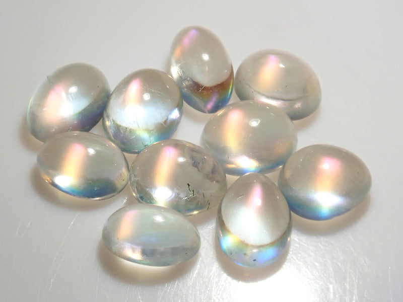 Limited to 10 stones: Madagascar Andesine Labradorite (Pink Schiller) 1 loose stone (Multiple purchase discounts available)