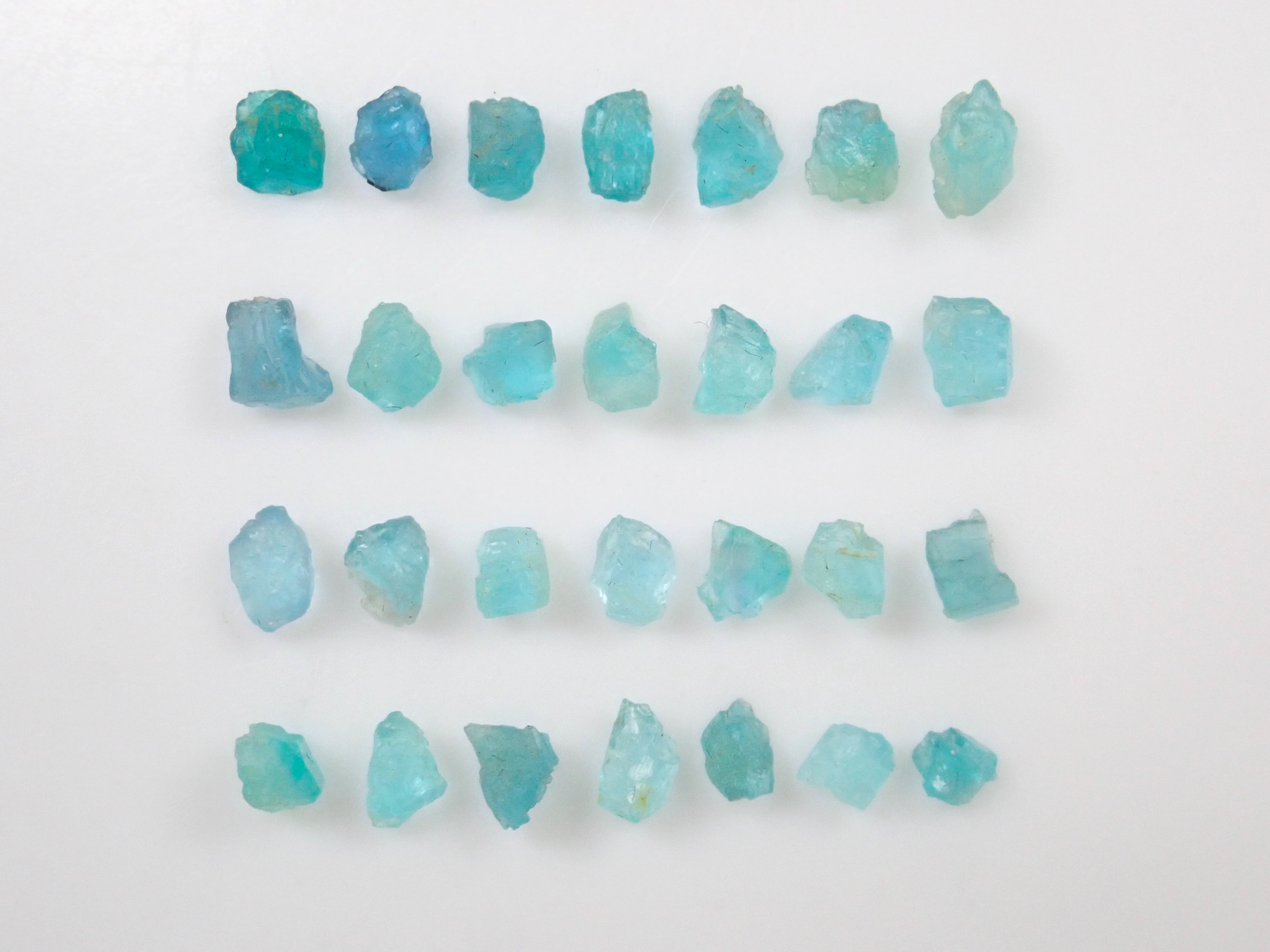 Limited to 30 stones: 1 Paraiba tourmaline rough stone from Brazil (Batalha mine) Multiple purchase discounts available