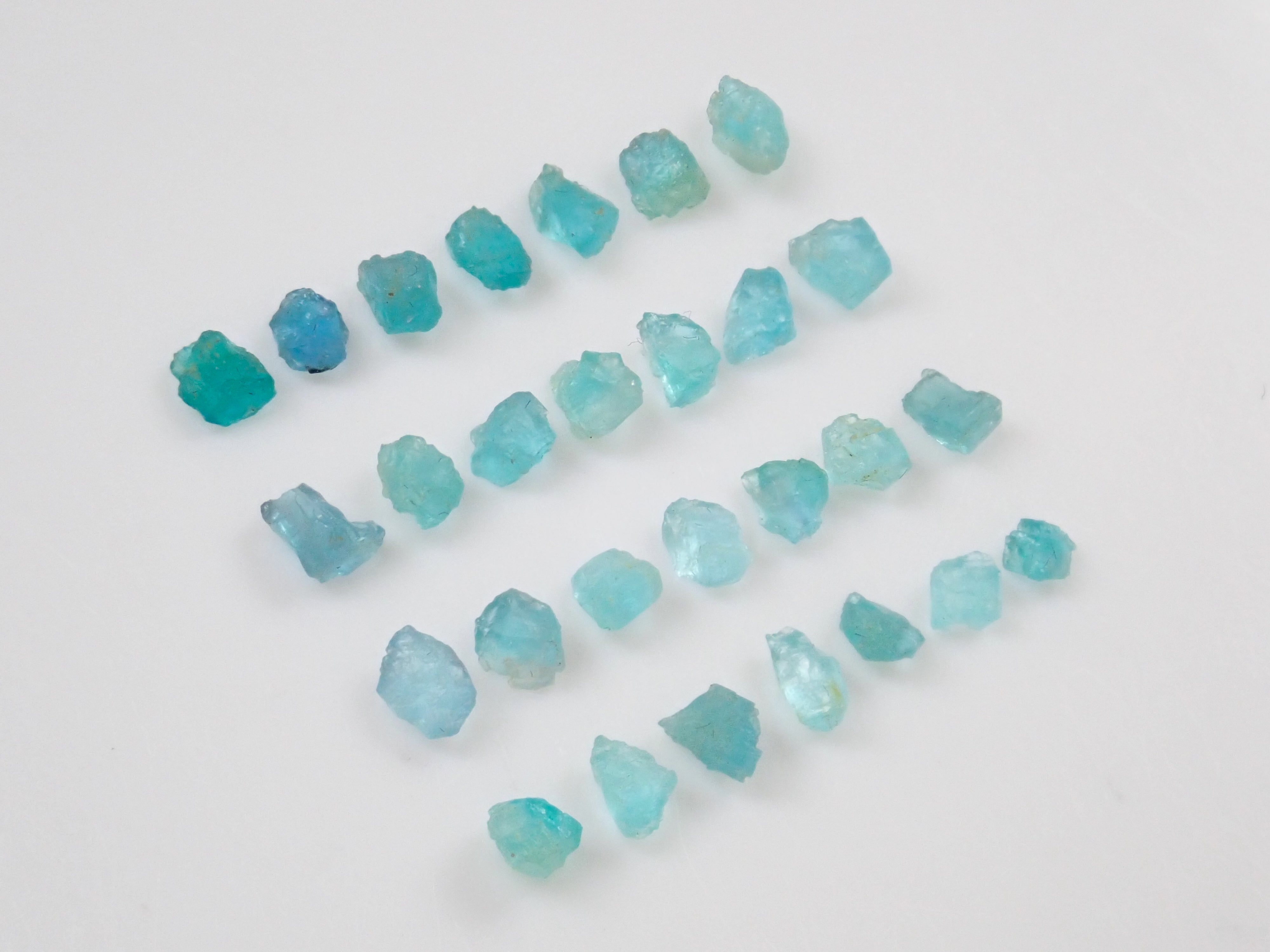 Limited to 30 stones: 1 Paraiba tourmaline rough stone from Brazil (Batalha mine) Multiple purchase discounts available