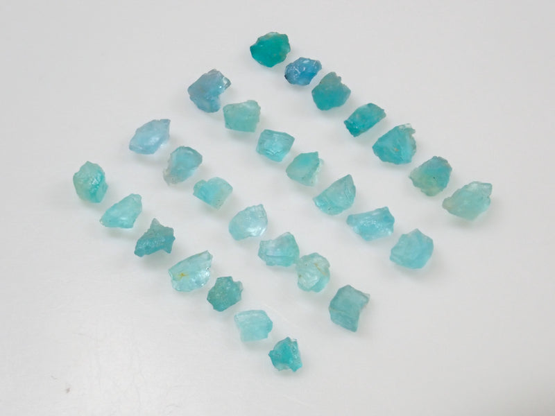 Limited to 30 stones: 1 Paraiba tourmaline rough stone from Brazil (Batalha mine) Multiple purchase discounts available