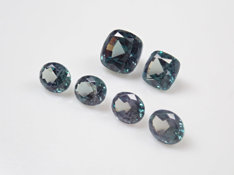 [On sale from 10pm on 4/26] {Limited to 6 sets} Synthetic Alexandrite &amp; Brazilian Alexandrite 2-stone set {Multiple purchase discounts available}