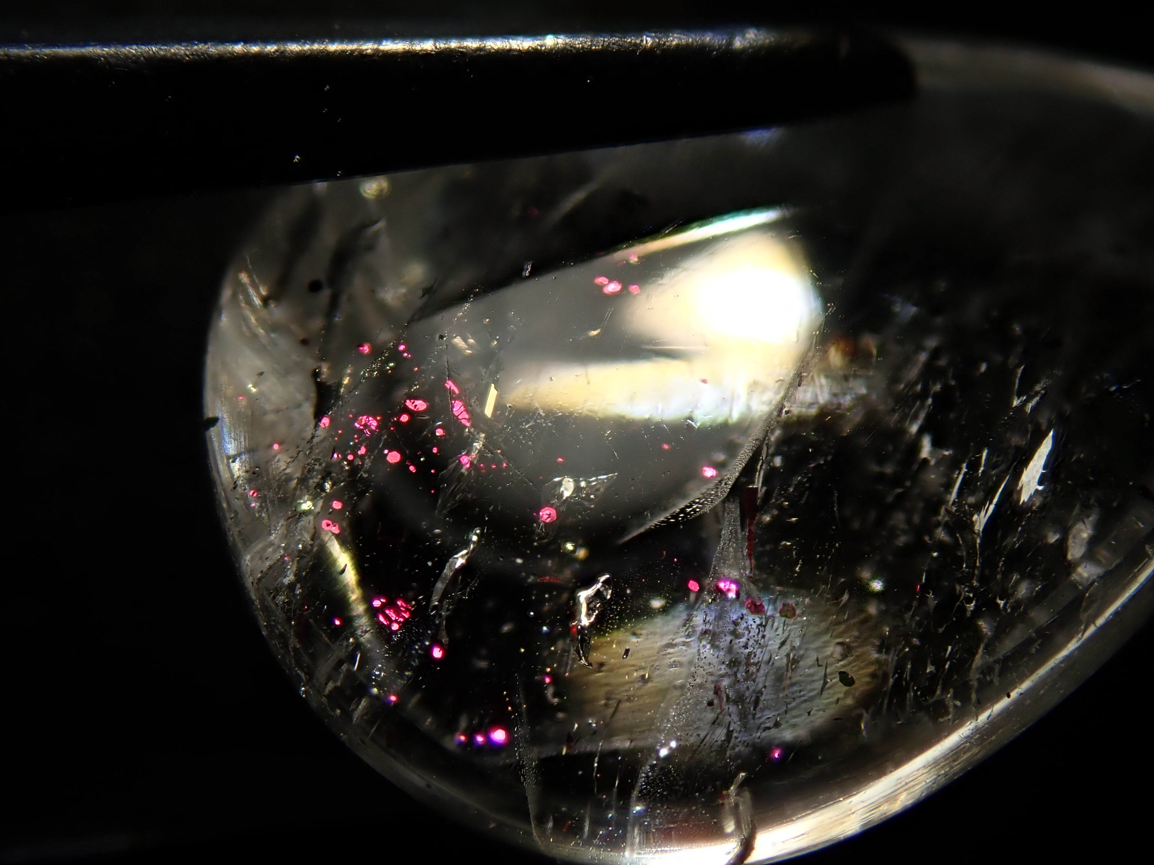 【12562837掲載】ブラジル産ティンカーベルクォーツ（ピンクファイヤークォーツ） 6.020ctルース