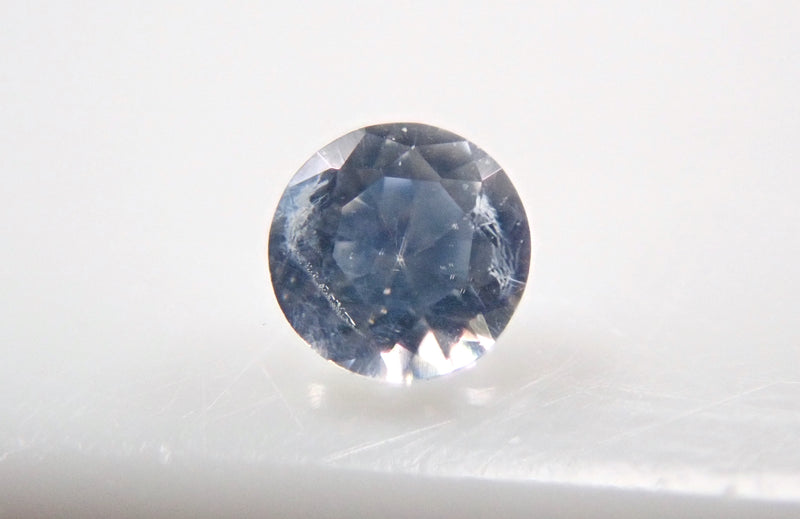 Benitoite 1.8mm/0.025ct loose stone (colorless benitoite)