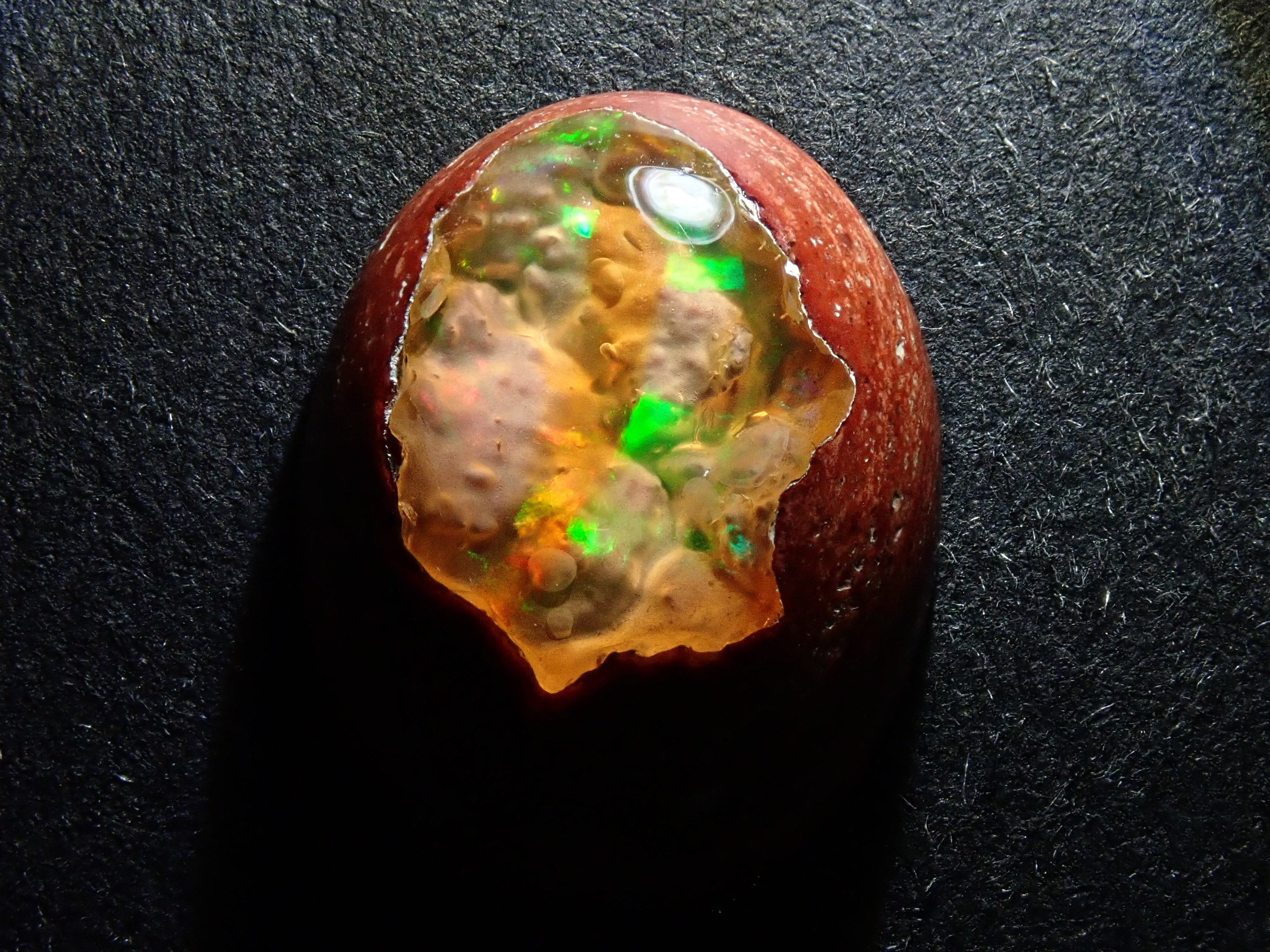 【4/29 22時販売】メキシコ産カンテラオパール 5.811ctルース 鑑別書