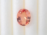 Unheated padparadscha sapphire 0.63ct loose GIA