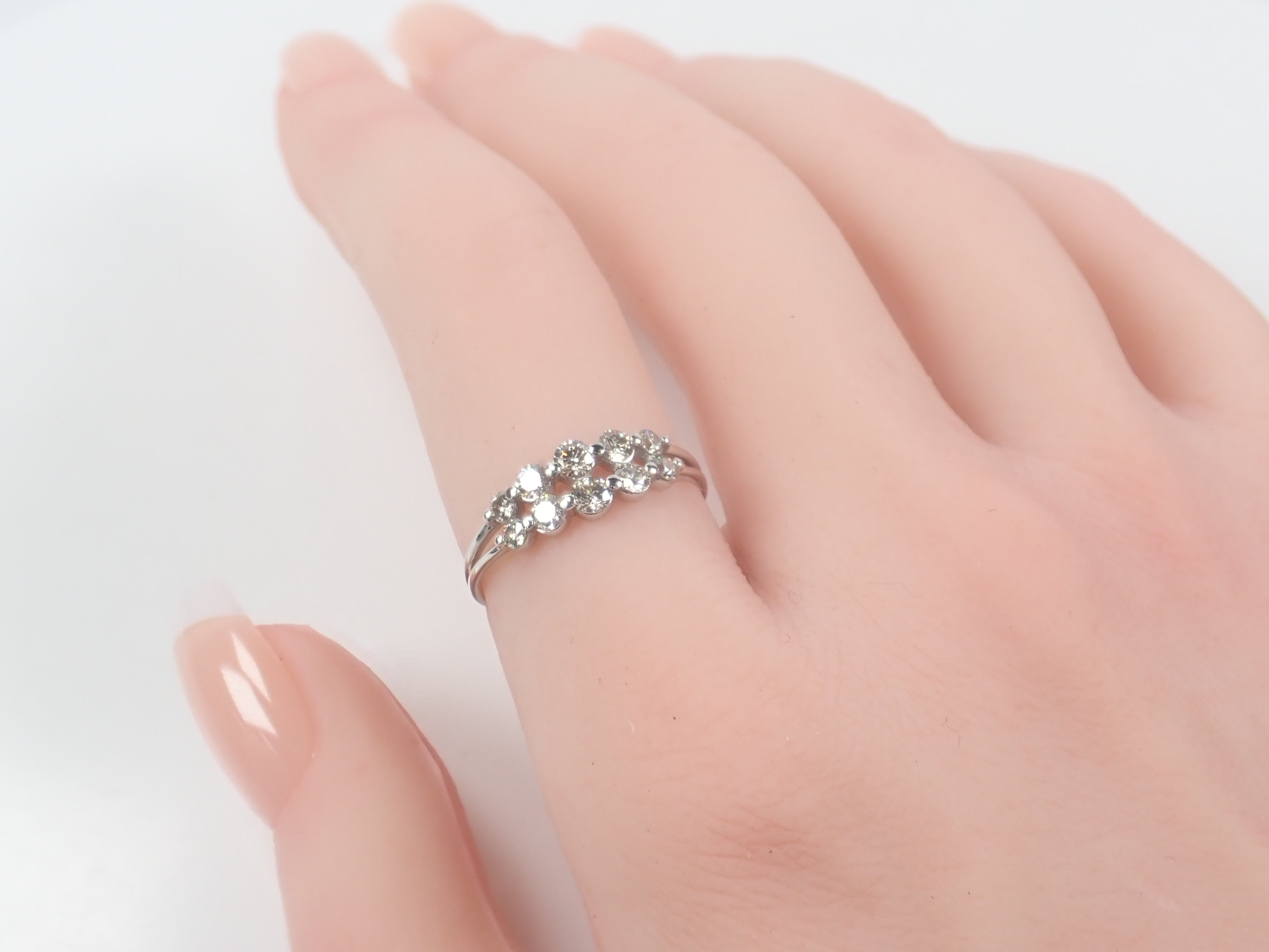 【22602583掲載】【カラフリ】Pt900 ダイヤモンド 0.5ct リング