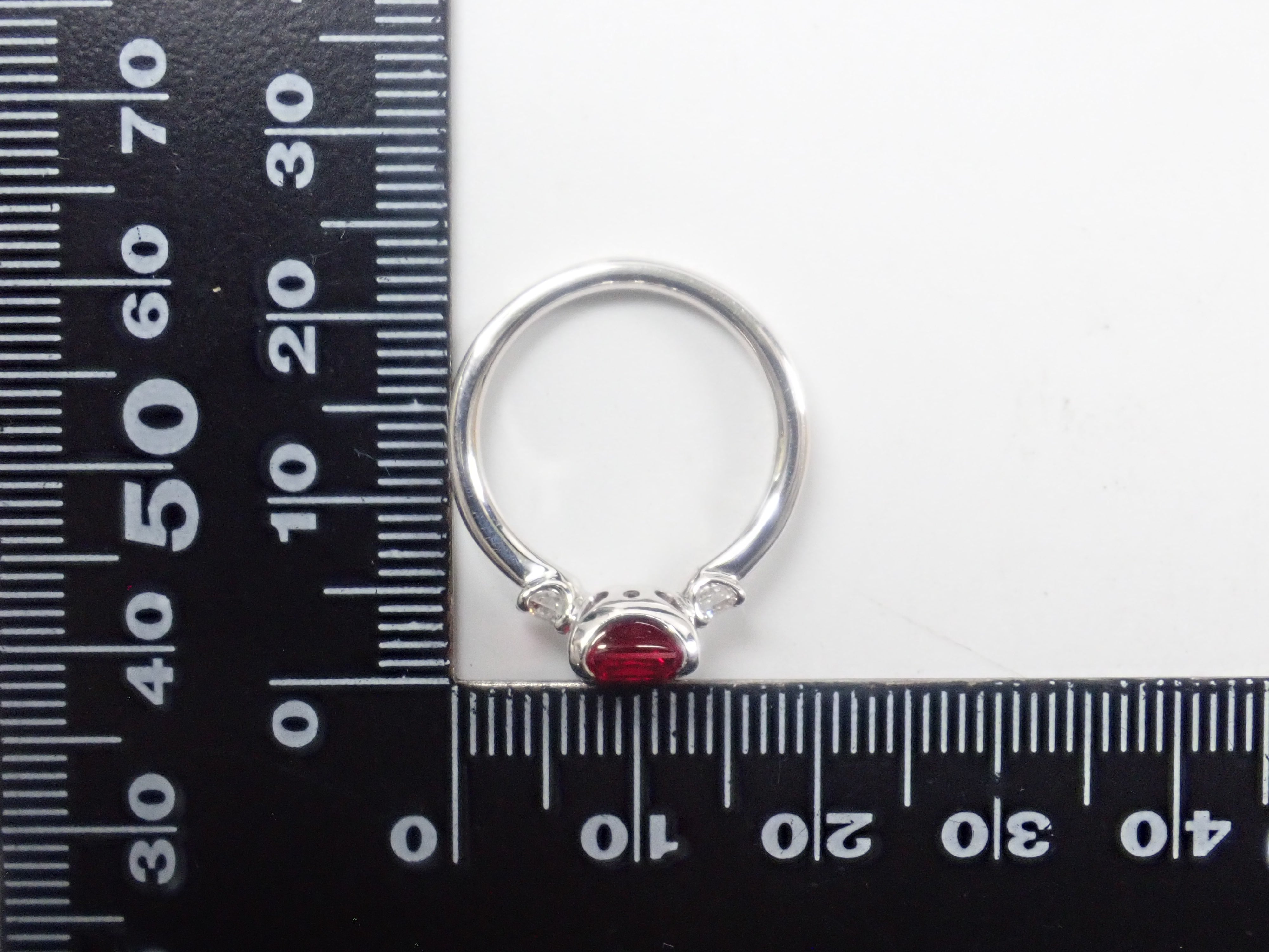 【22602586掲載】【カラフリ】Pt900 合成ルビー 1.61ct リング