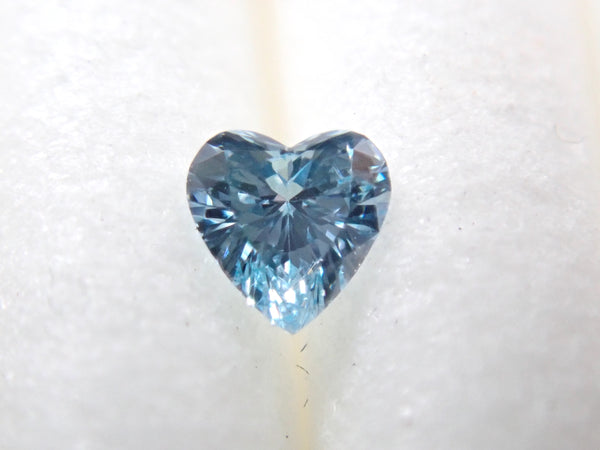 【5/3 22時販売】アイスブルーダイヤモンド 0.055ctルース（VSクラス相当,ハートシェイプ）