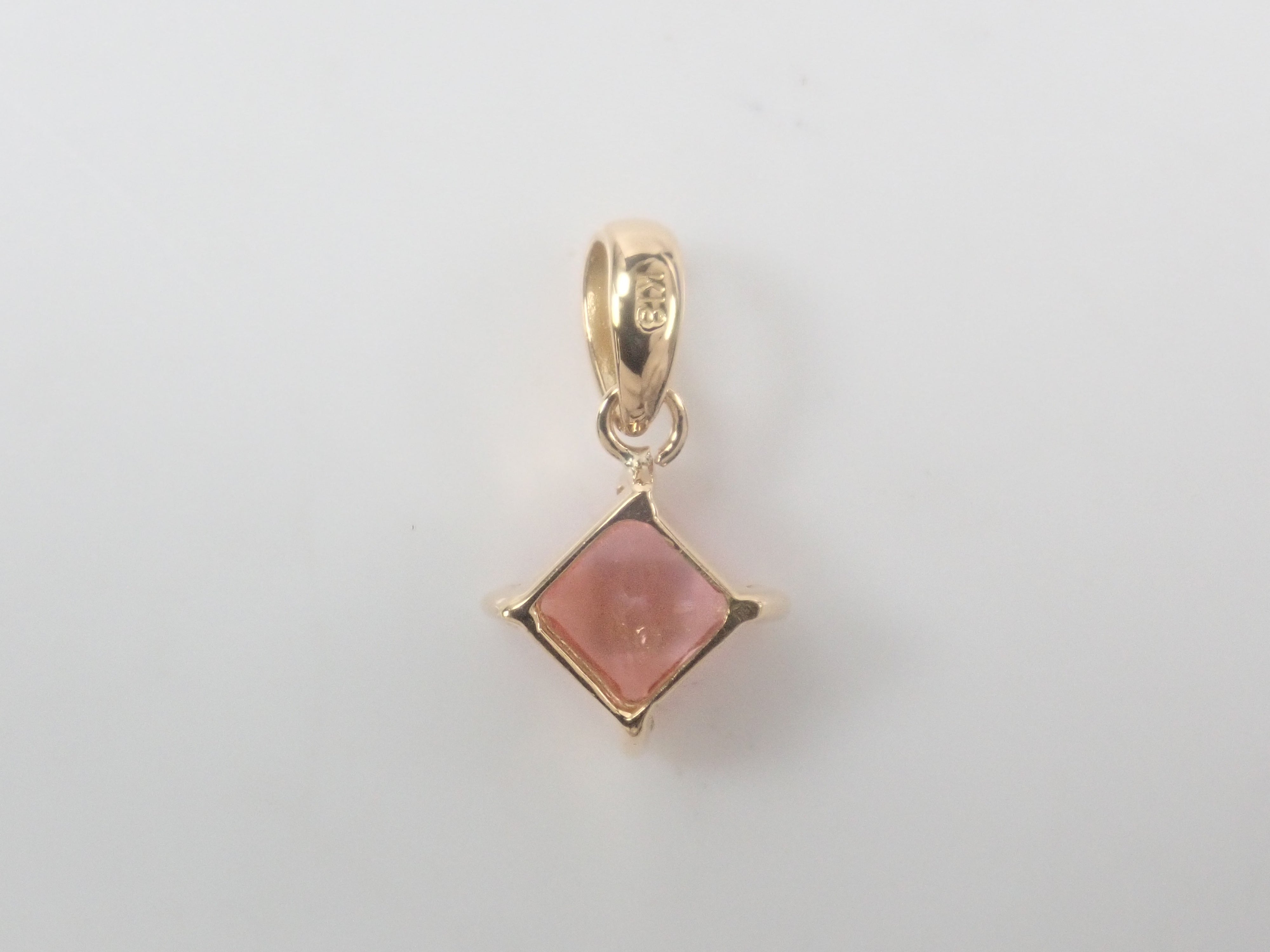 K18 ピンクサファイア 0.452ct ペンダントトップ（ネックレストップ）