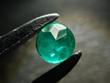 Colombian emerald 3.5mm/0.187ct loose stone with jewel