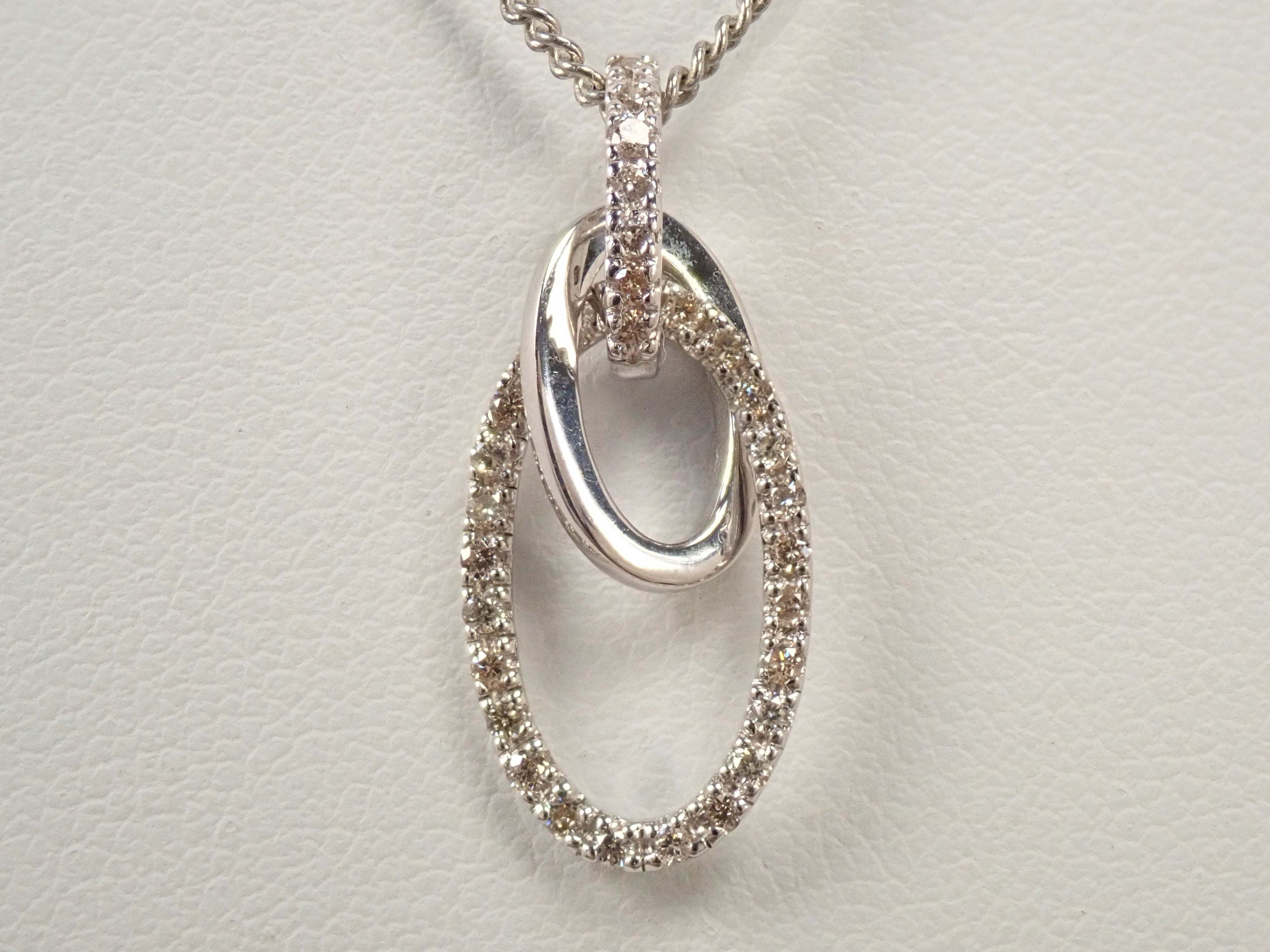 K18WG ダイヤモンド 0.21ct ペンダント（ネックレス）