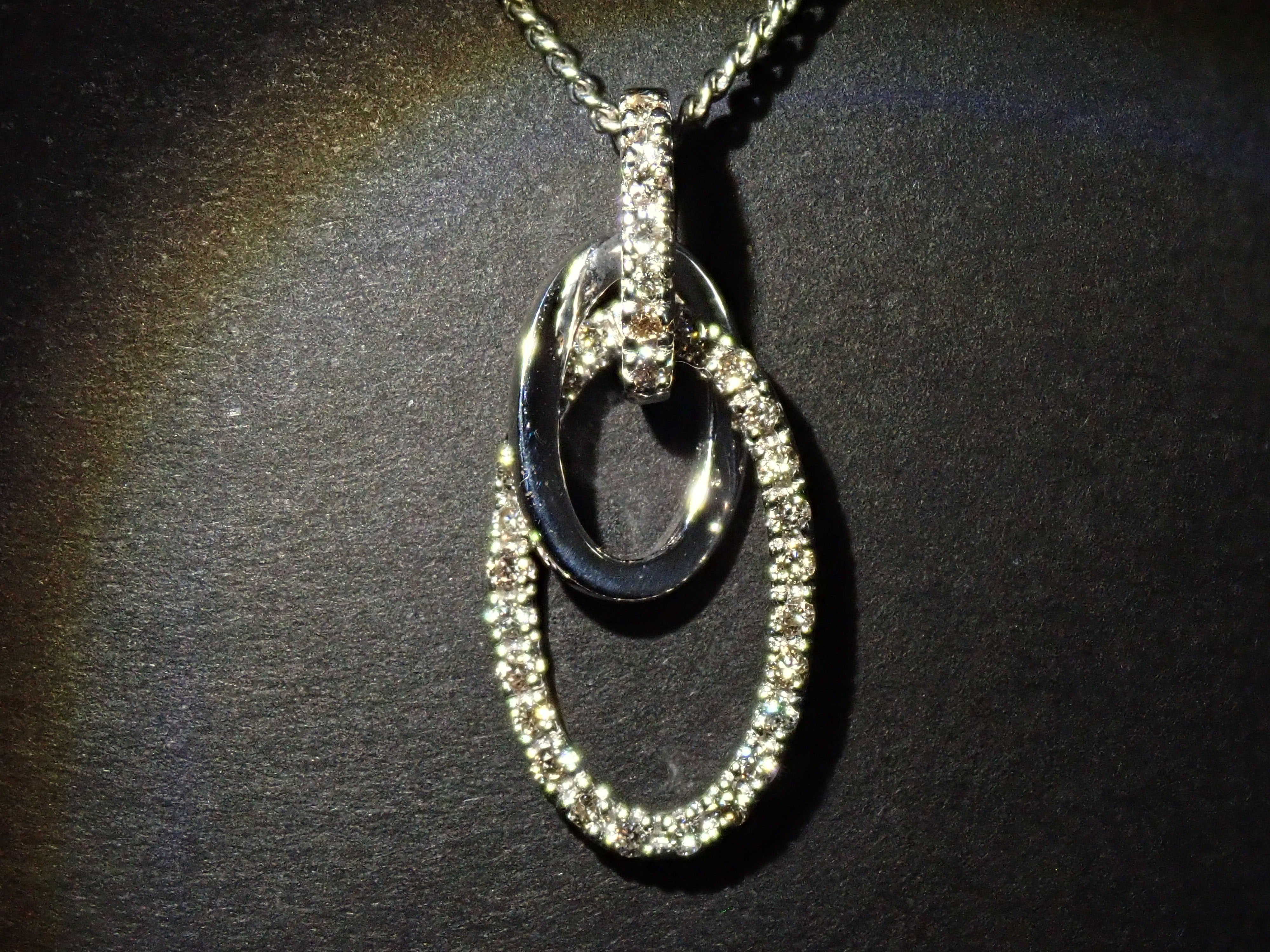 K18WG ダイヤモンド 0.21ct ペンダント（ネックレス）