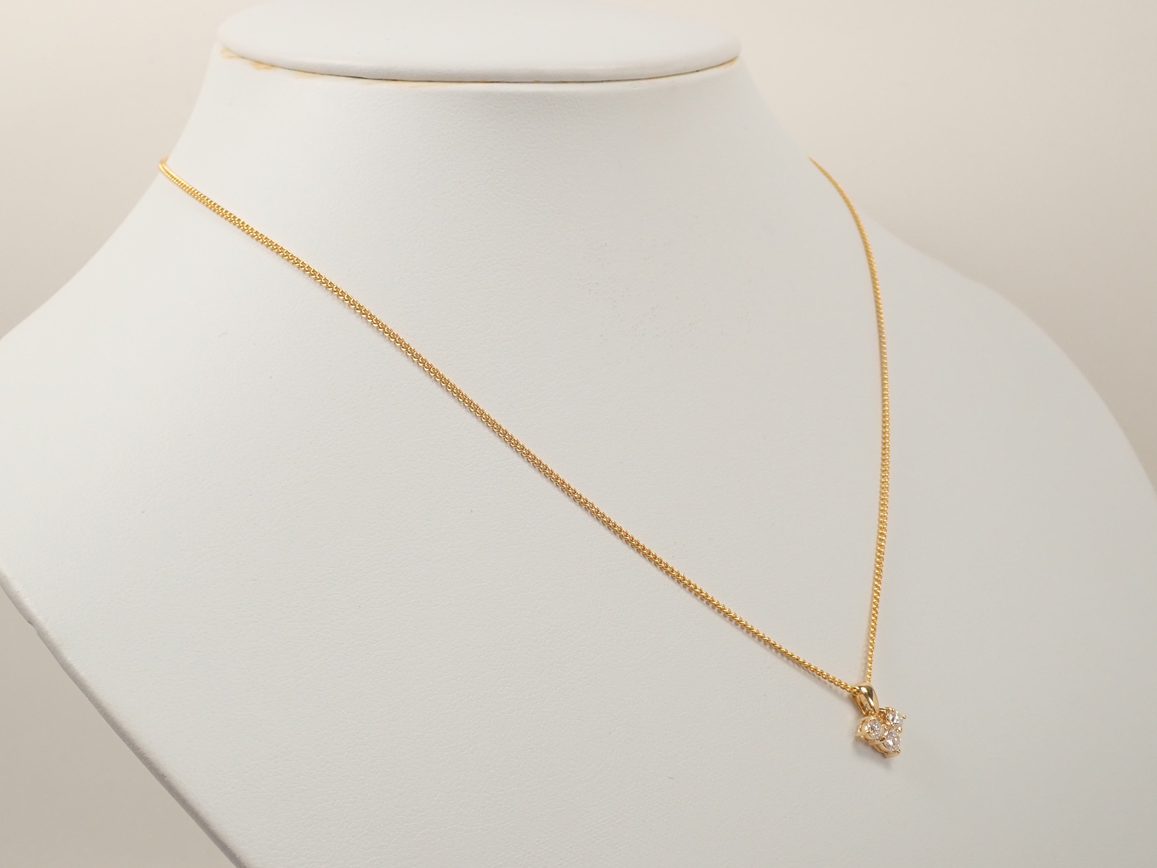【22602595掲載】【カラフリ】K18 ダイヤモンド 0.3ct ペンダント（ネックレス）