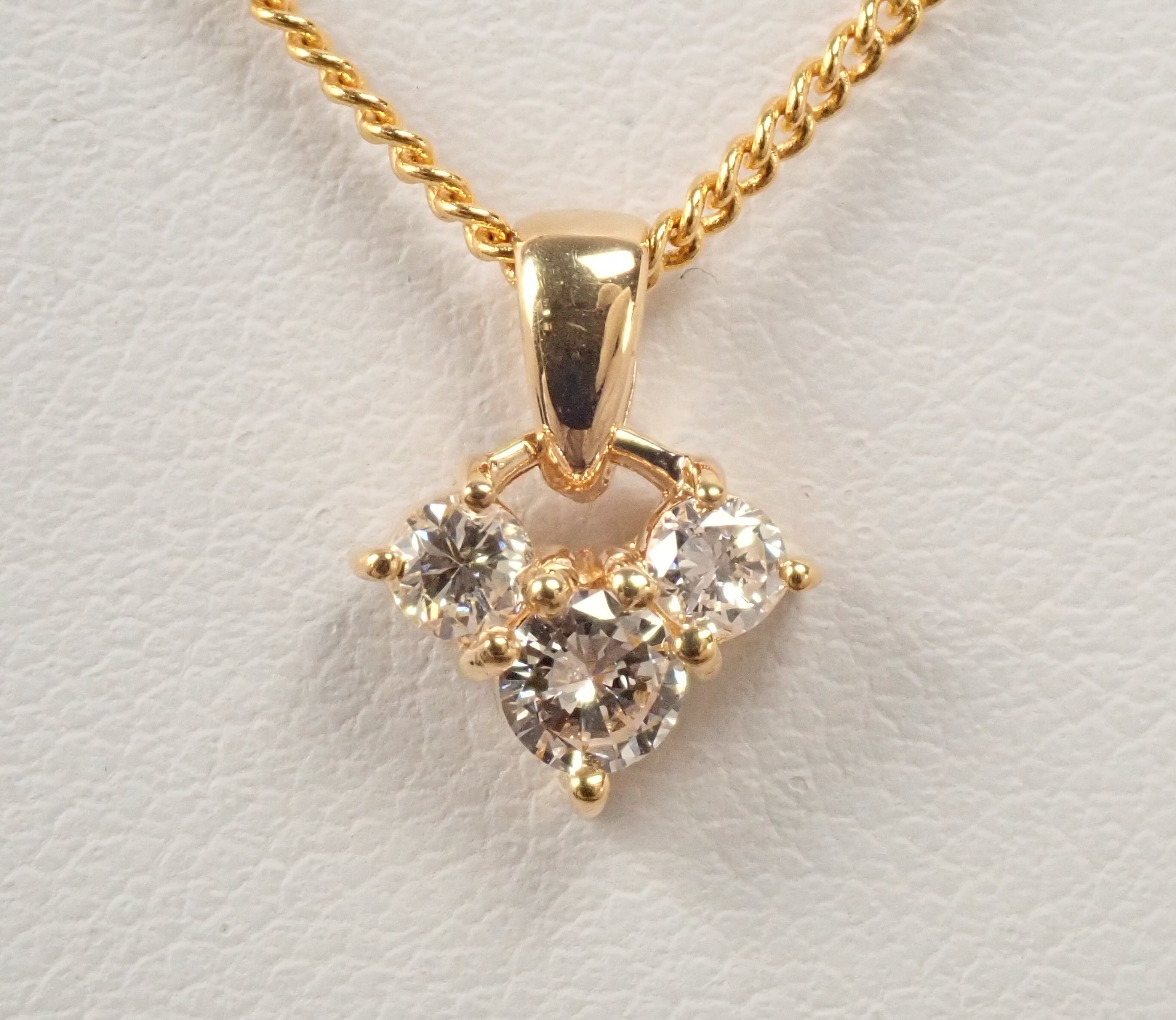 K18 ダイヤモンド 0.3ct ペンダント（ネックレス）