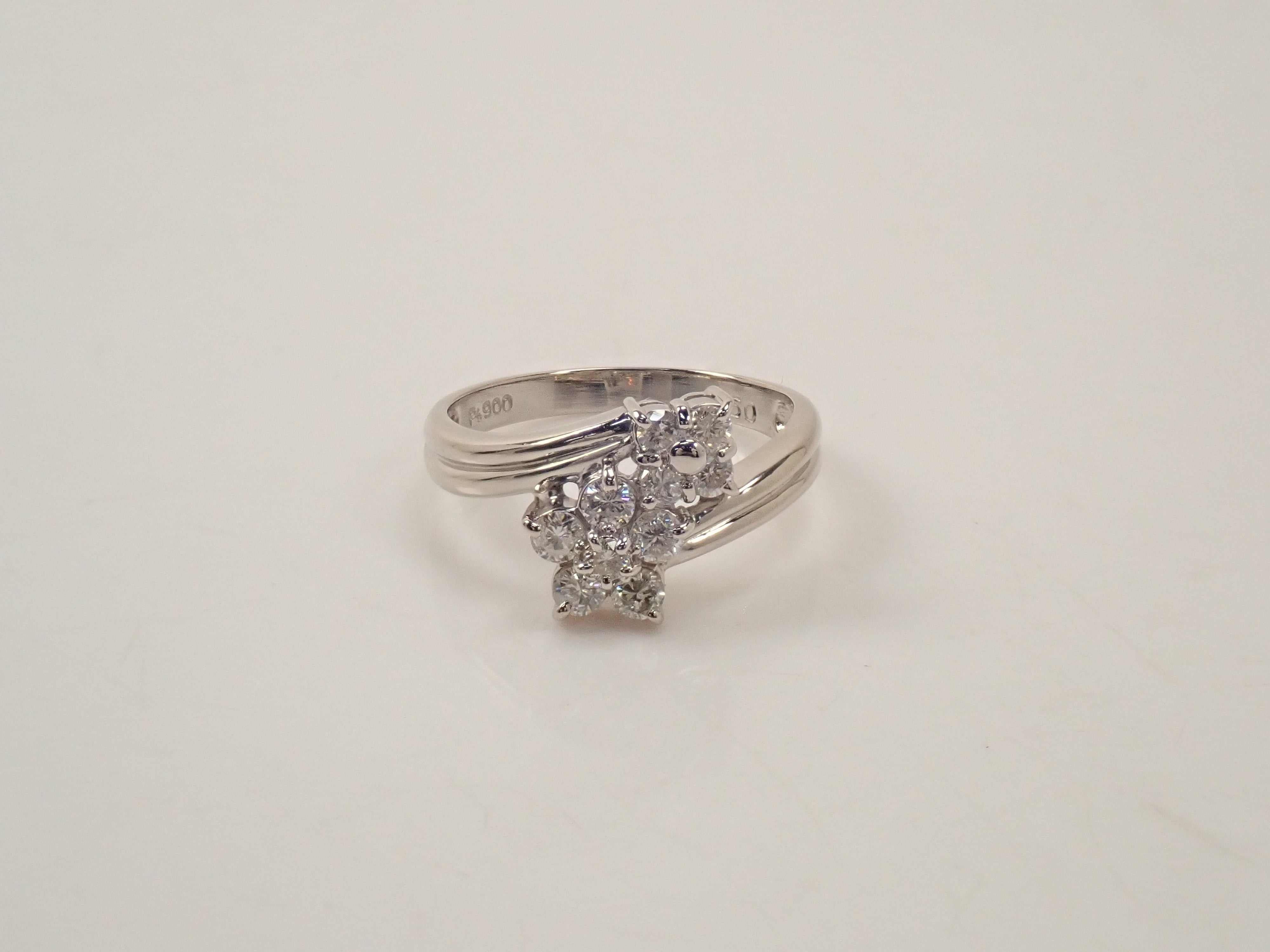 【5/18 22時販売】【カラフリ】Pt900 ダイヤモンド 0.50ct リング