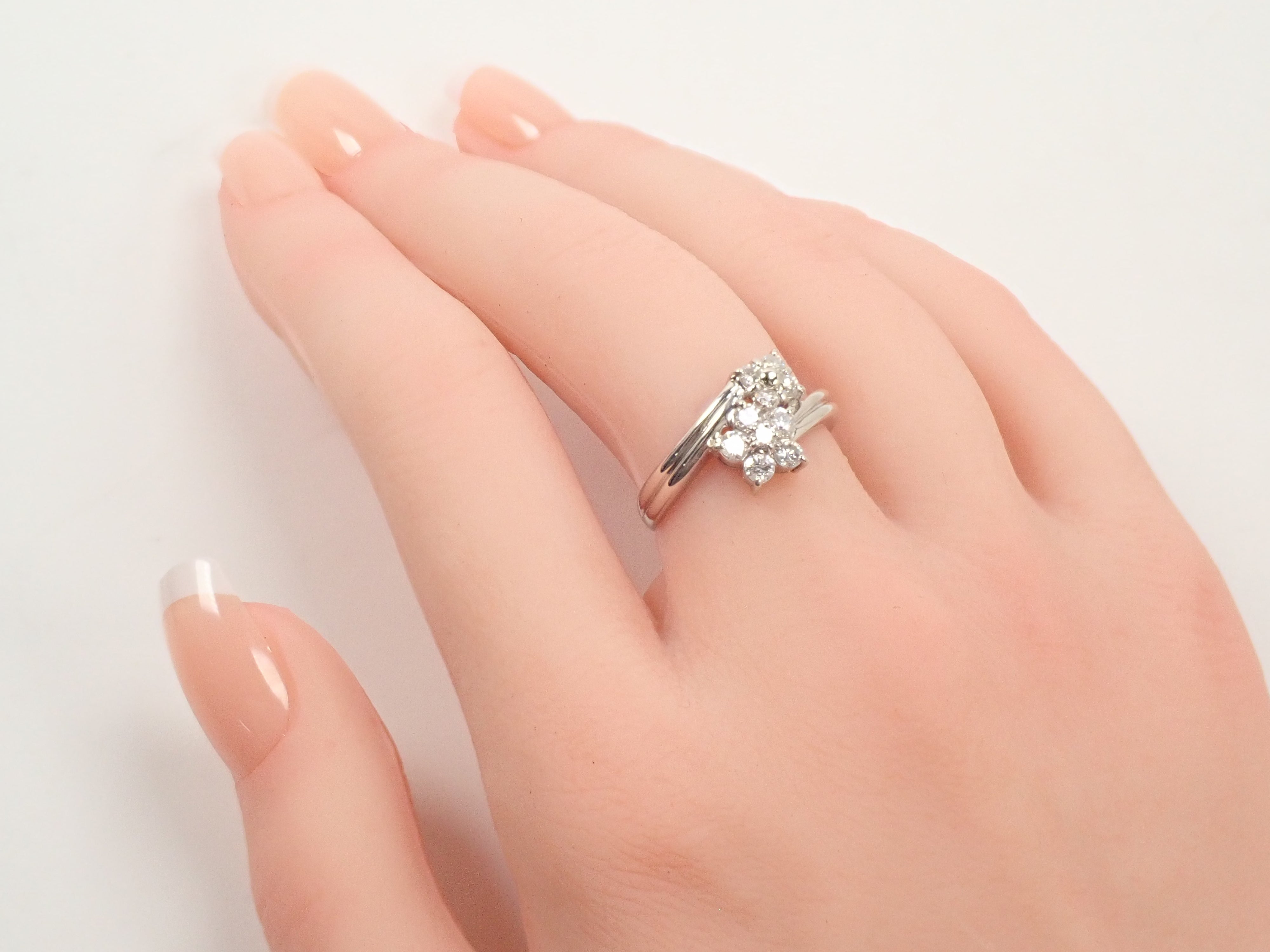 【5/18 22時販売】【カラフリ】Pt900 ダイヤモンド 0.50ct リング