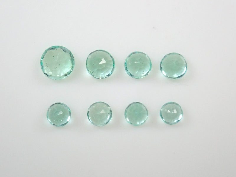 [On sale from 10pm on 5/12] {Limited to 8 stones} 1 loose mint-colored emerald (round cut) from Colombia {Discounts available for multiple purchases}