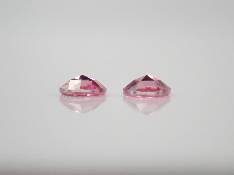 [On sale from 10pm on 5/11] {Limited to 2 stones} Synthetic moissanite 1 loose stone (pink moissanite, rose cut, 3mm) {Multiple purchase discounts available}
