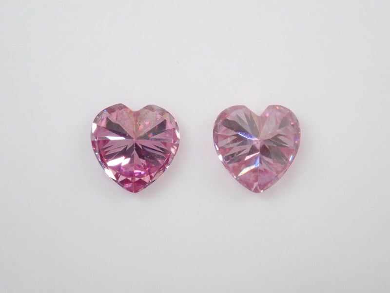 [On sale from 10pm on 5/11] {Limited to 2 stones} Synthetic moissanite 1 loose stone (pink moissanite, heart shape, 6mm) {Multiple purchase discounts available}