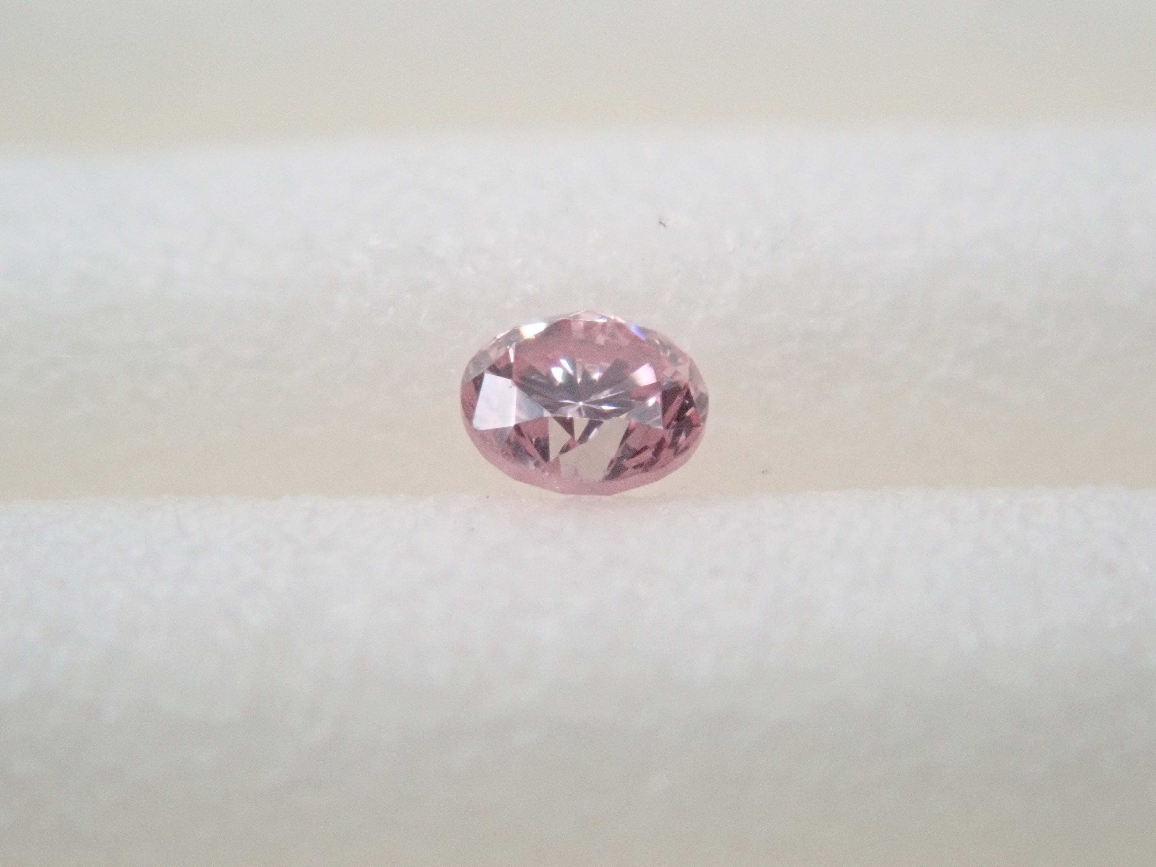 【32501694掲載】ピンクダイヤモンド 0.031ctルース(FANCY PRPLISH PINK, SI1)