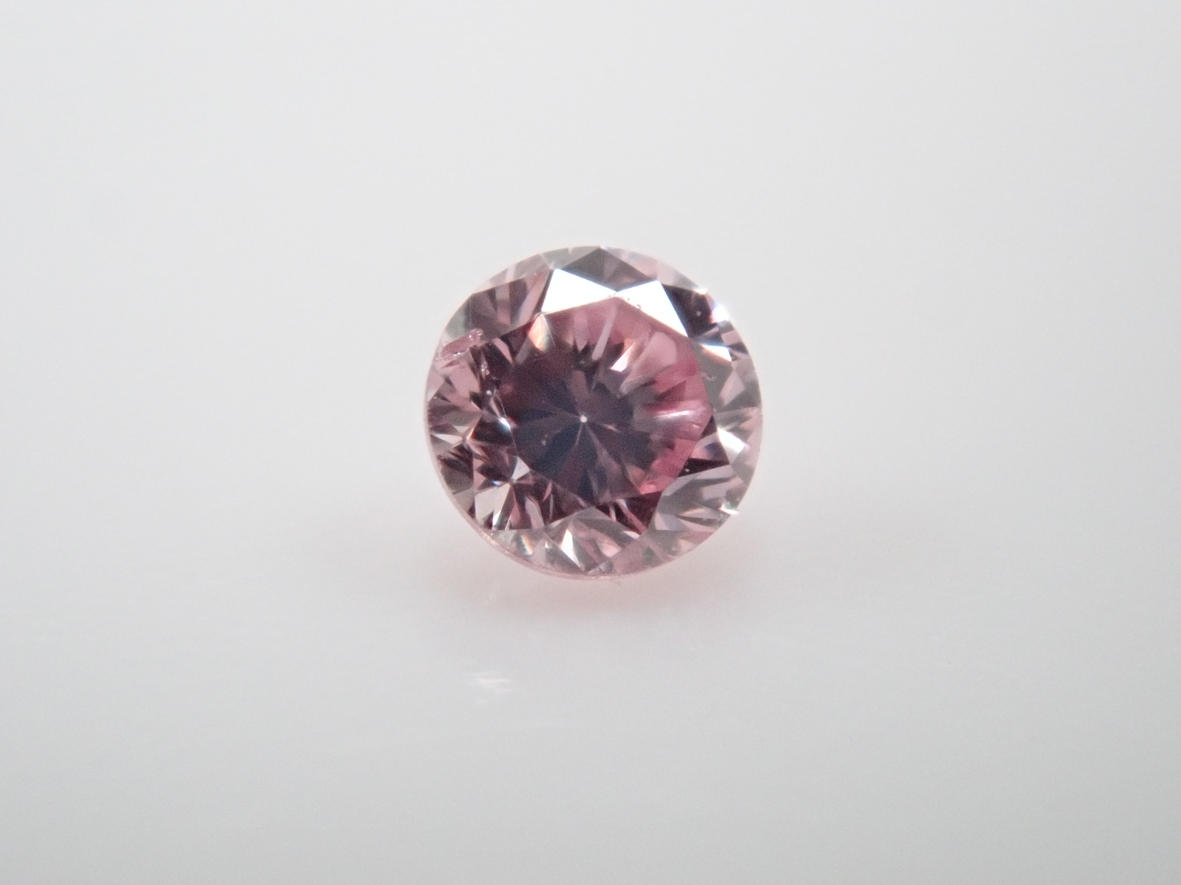 【32501694掲載】ピンクダイヤモンド 0.031ctルース(FANCY PRPLISH PINK, SI1)
