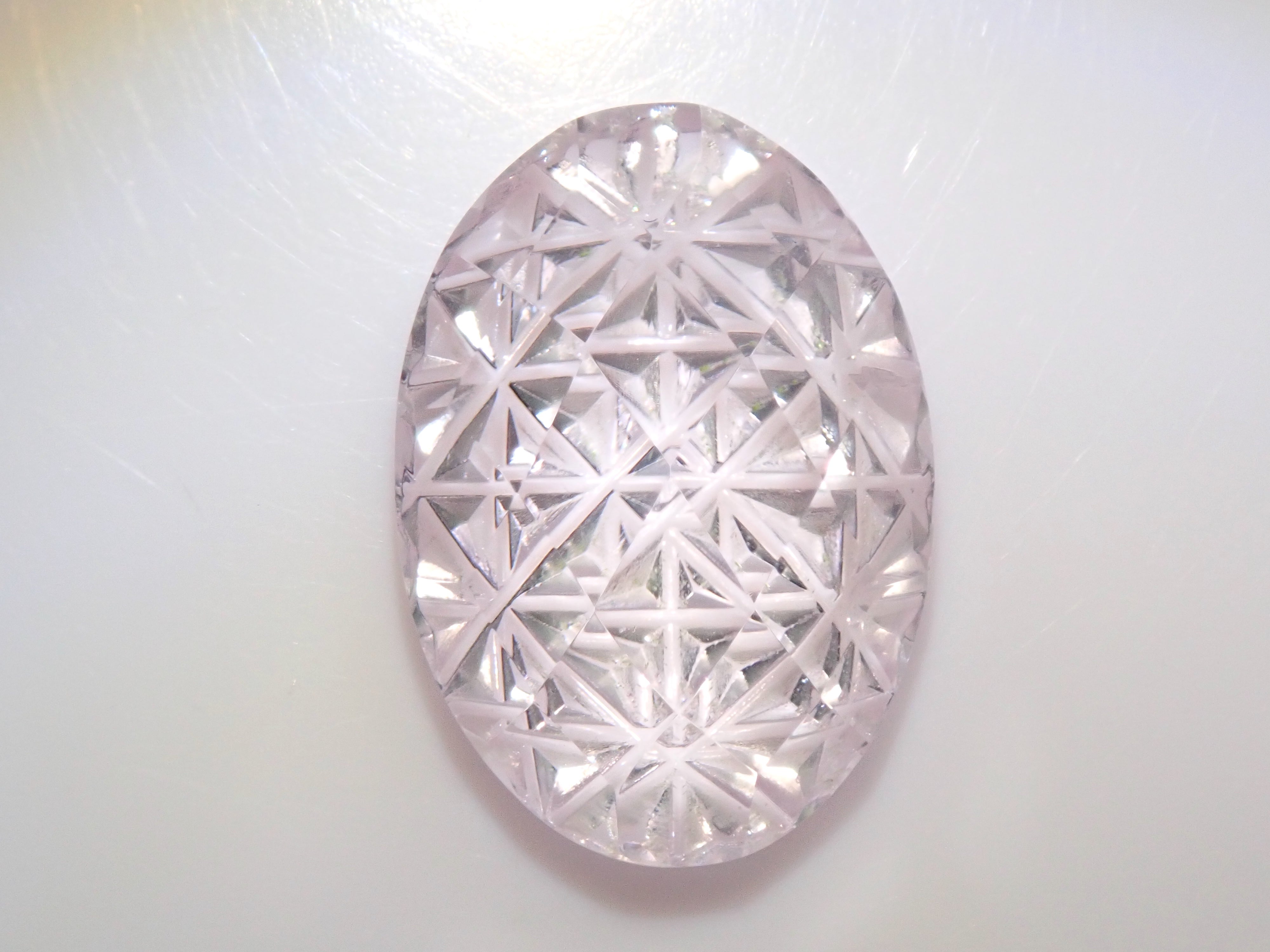 [On sale from 10/21 at 10pm] [Koshu Precious Stones Cut] Kunzite from Afghanistan 4.630ct loose stone [Collaboration] Patch