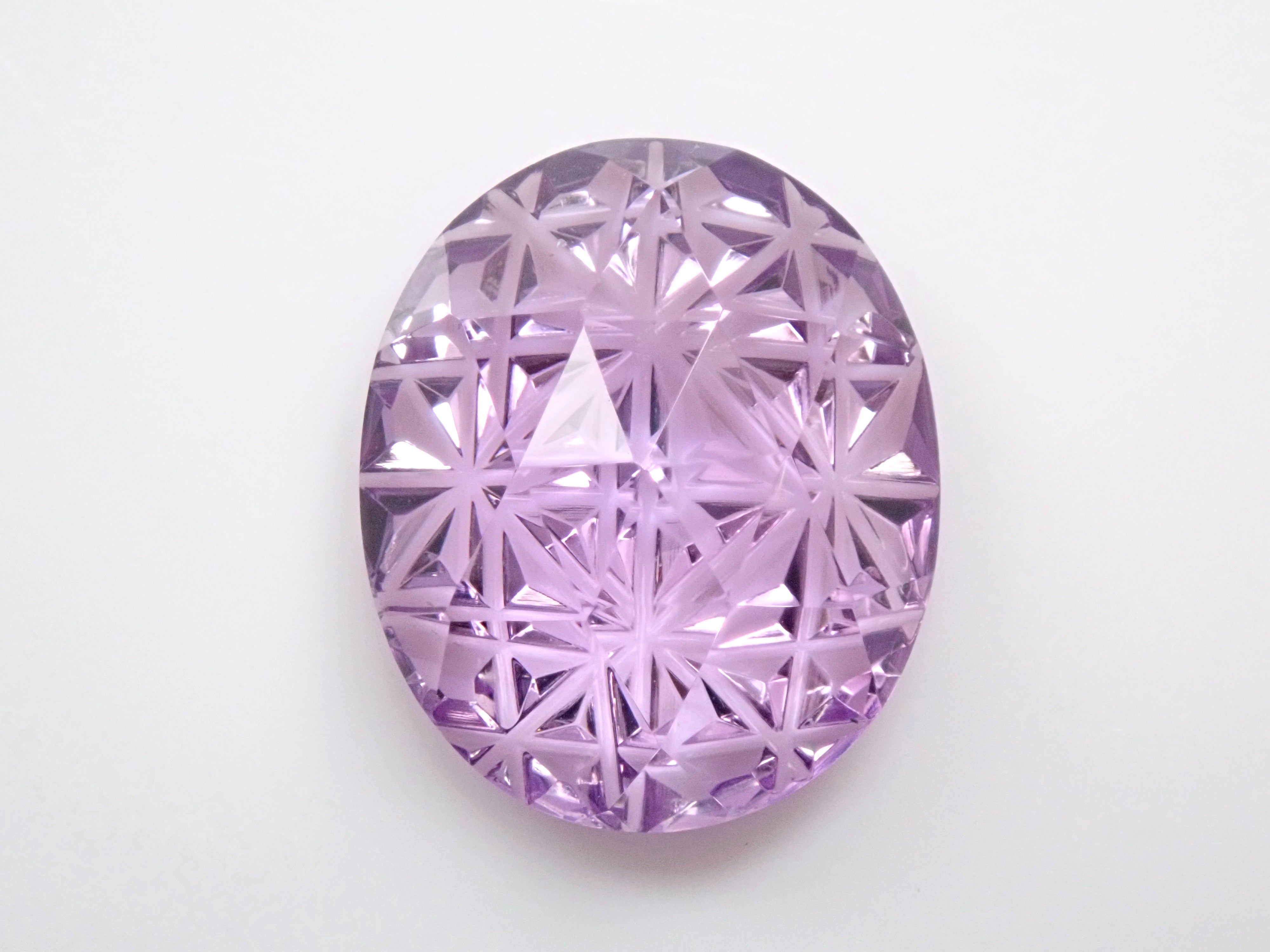 [On sale from 10/21 at 10pm] [Koshu Precious Stones Cut] Brazilian Pink Amethyst 3.71ct Loose Irodori [Collaboration] Patch