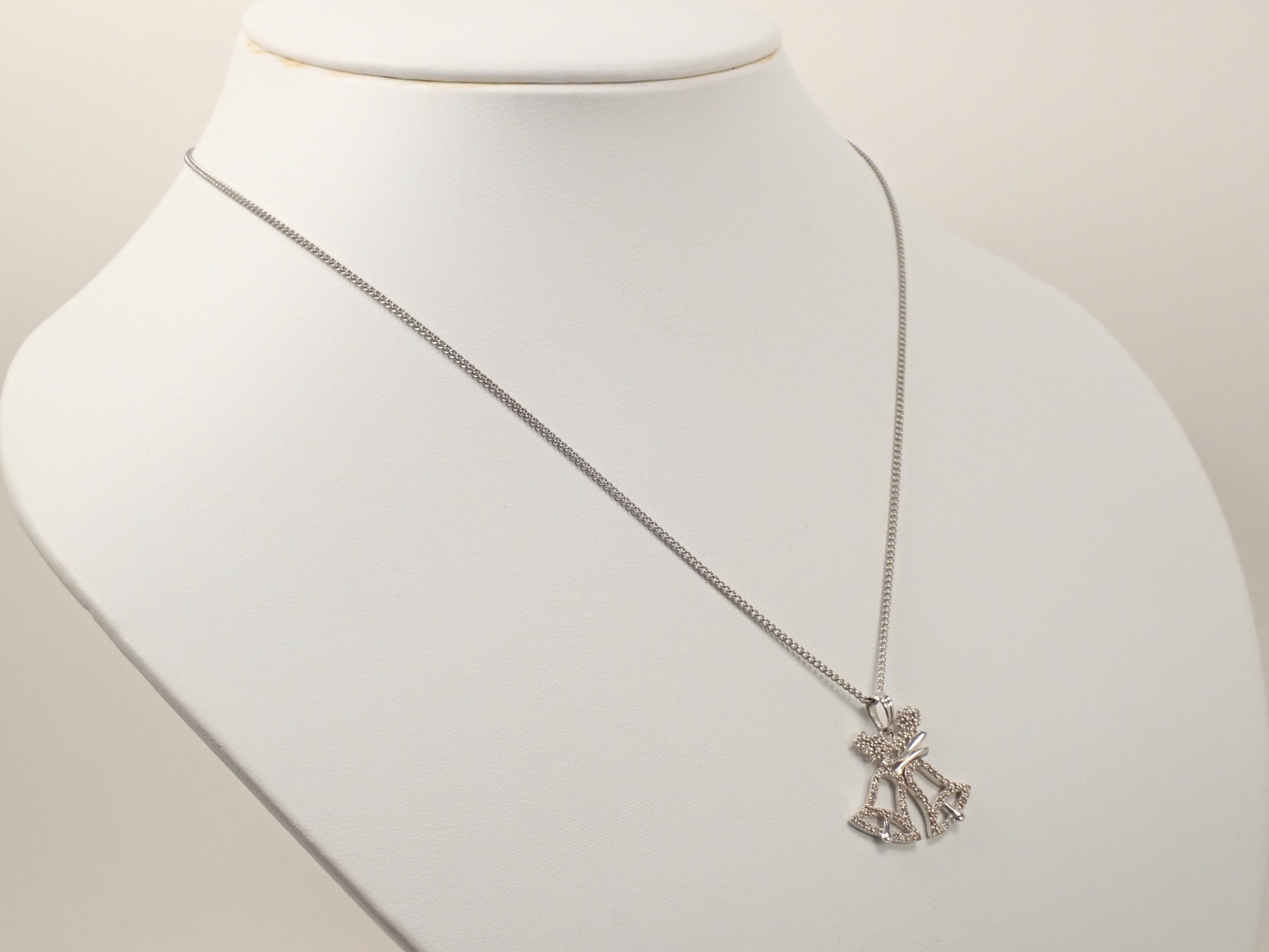 K18WG ダイヤモンド 0.5ct ペンダント（ネックレス）