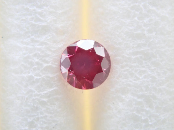 レッドダイヤモンド（トリートメント） 0.049ctルース(FANCY PURPLISH RED, I1)