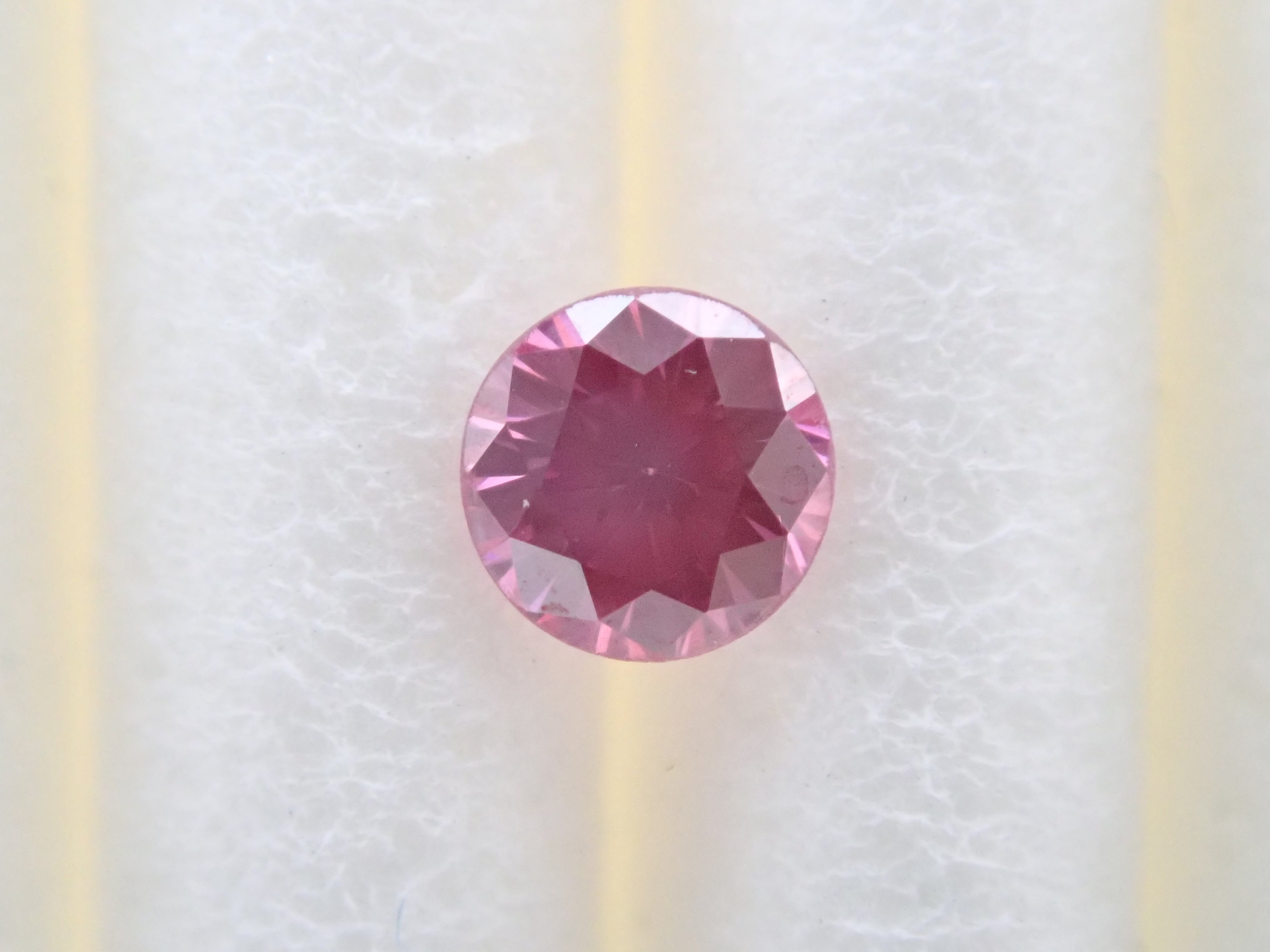 ピンクダイヤモンド（トリートメント） 0.095ctルース(FANCY PURPLISH