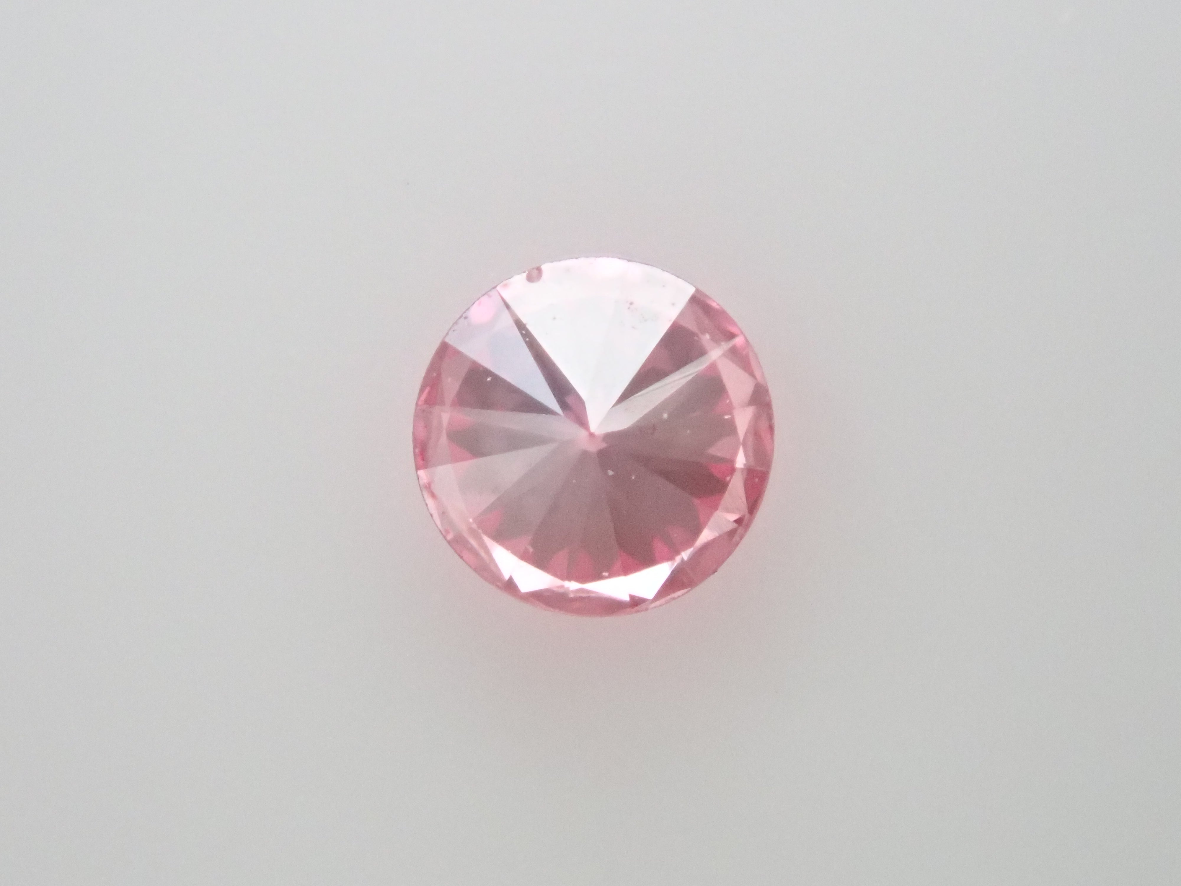 ピンクダイヤモンド（トリートメント） 0.095ctルース(FANCY PURPLISH PURPLISH PINK, SI1)