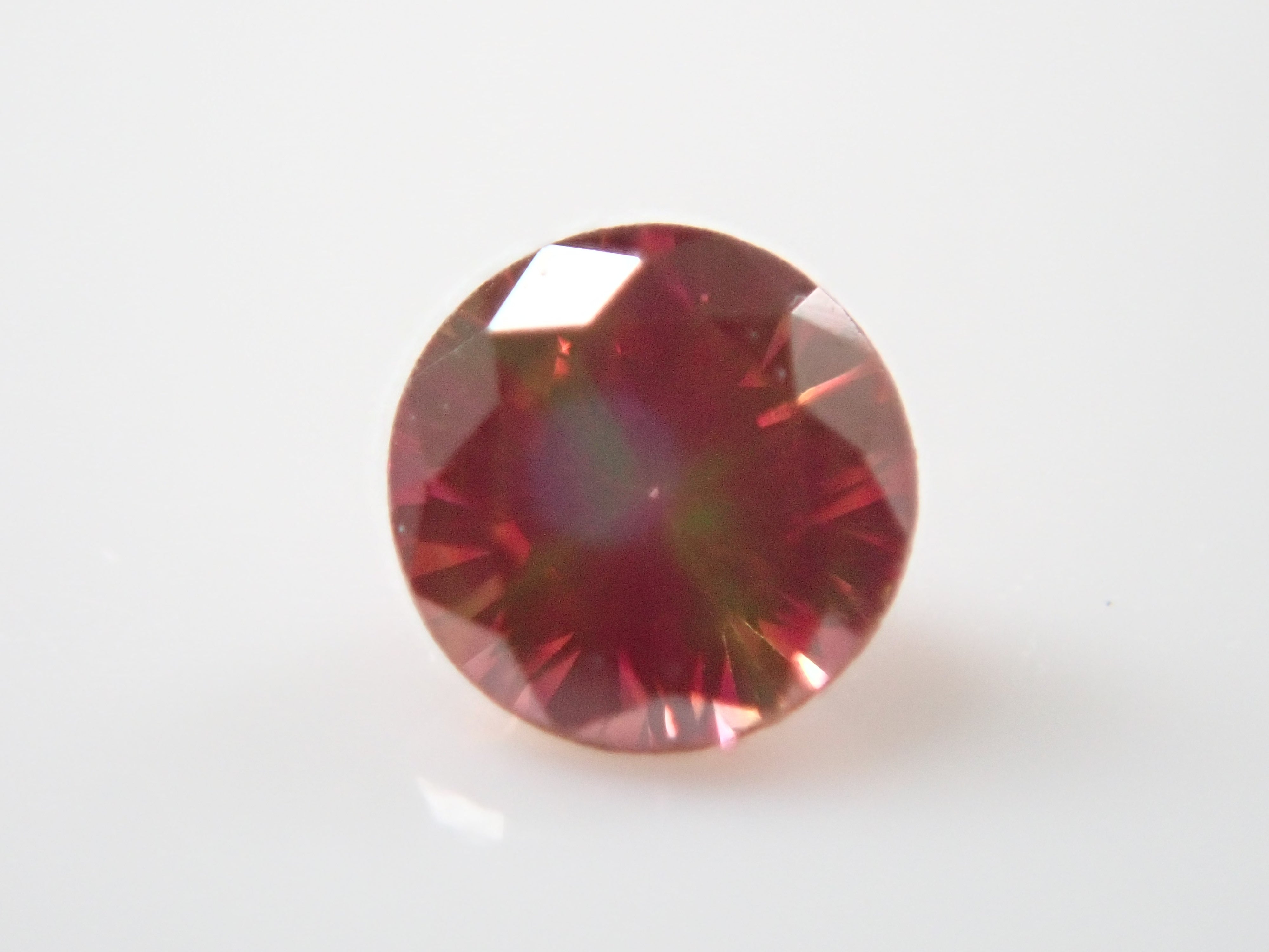 レッドダイヤモンド（トリートメント） 0.093ctルース(FANCY BROWN RED, VS2)