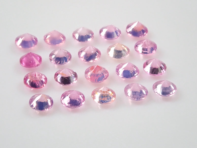《With translation》1 unheated silky pink sapphire from Vietnam (round cut) 《Discount available for multiple purchases》